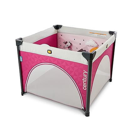 Play On 2-in-1 Playard and Activity Center | Playpen Includes Soft Toys and Zippered Door