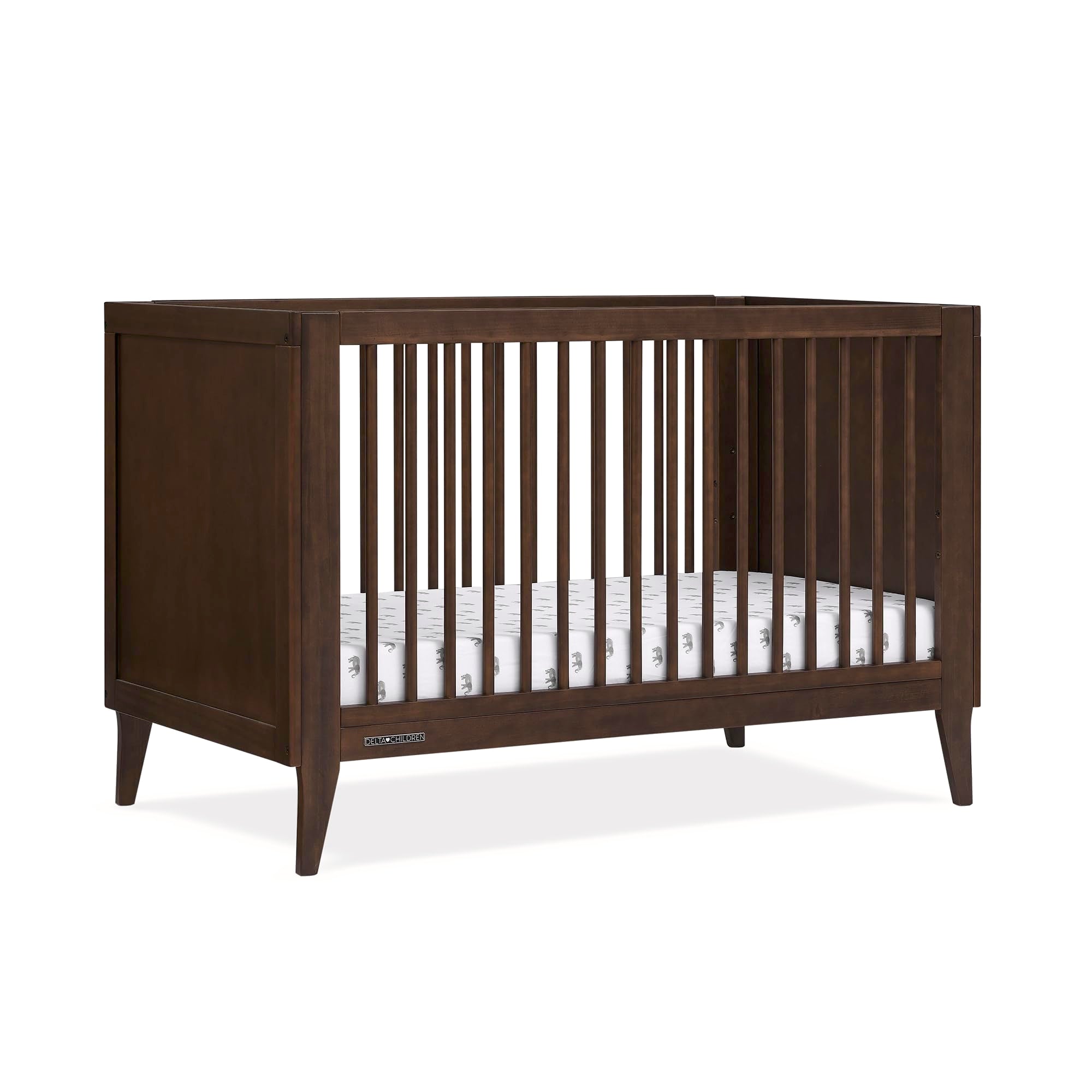 Children Ollie 4-in-1 Convertible Crib - Greenguard Gold Certified, Walnut Espresso