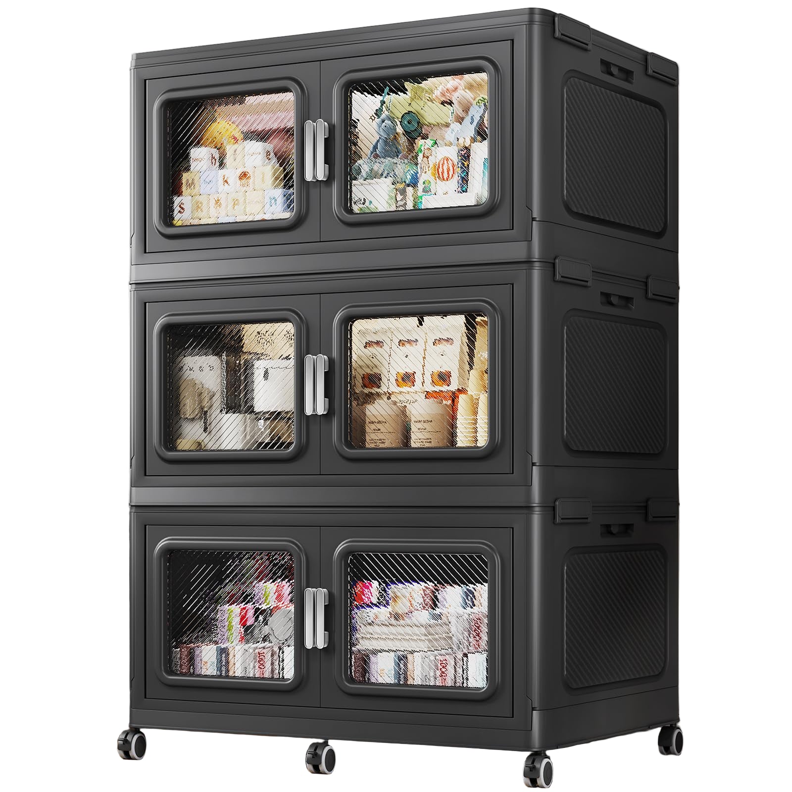 165Gal Extra Large Storage Bins with Lids, 660Qt Plastic Stackable Storage Bins