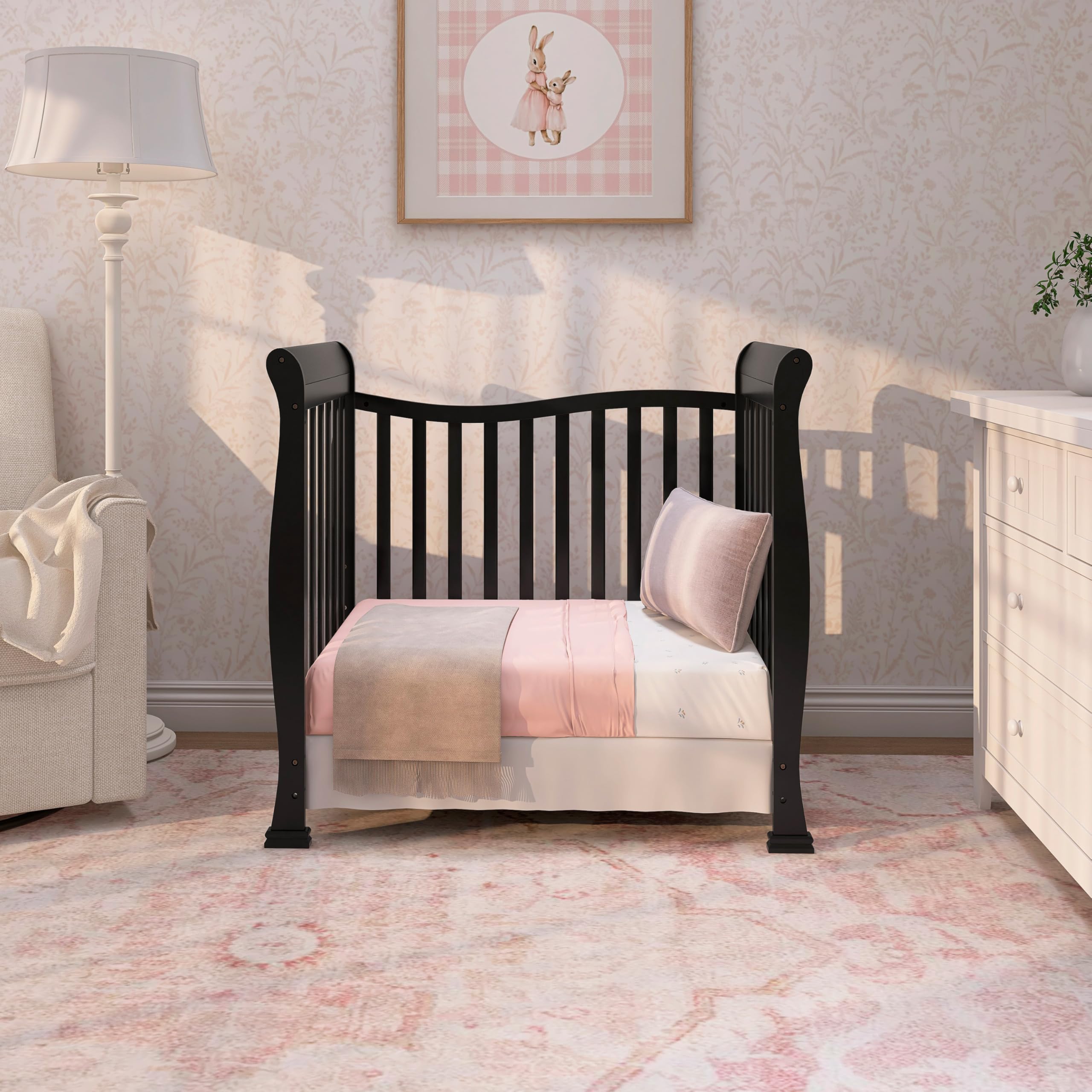4-in-1 Convertible Mini Crib