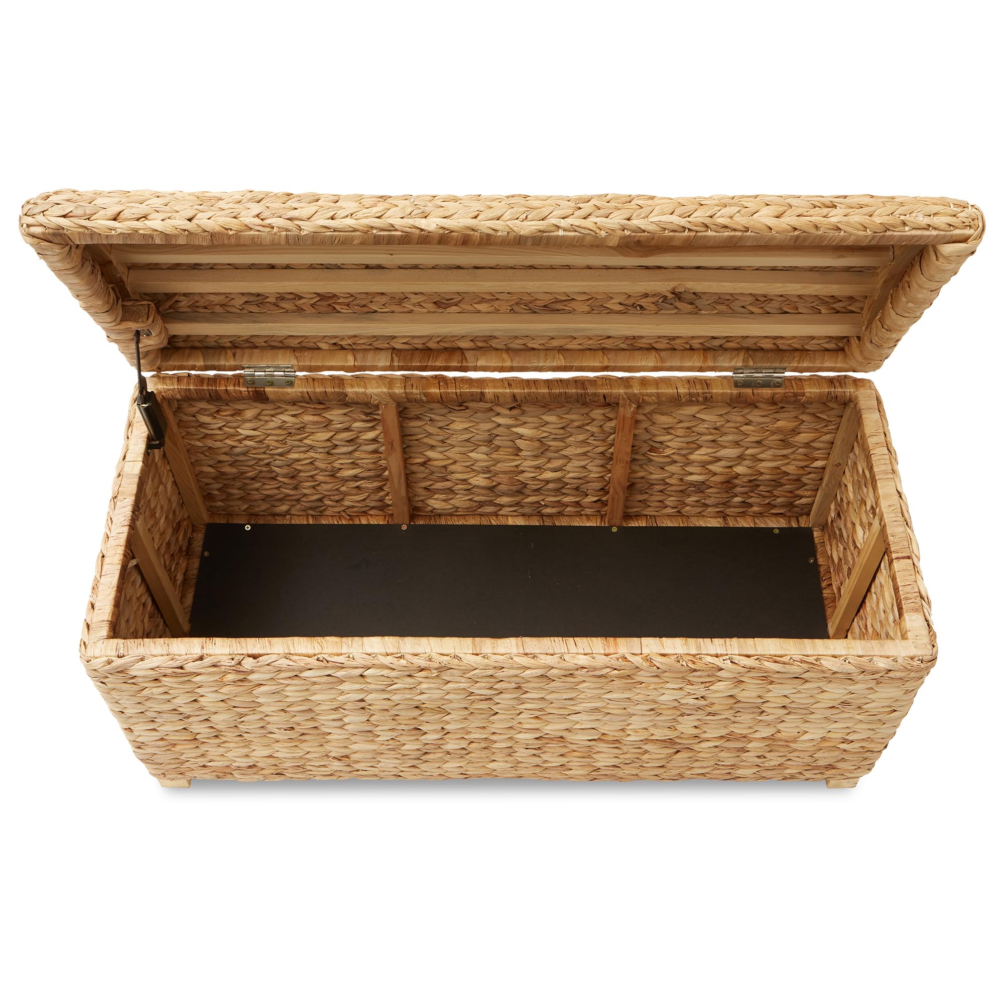 36" Storage Trunk with Curved Lid and Safety Hinge
