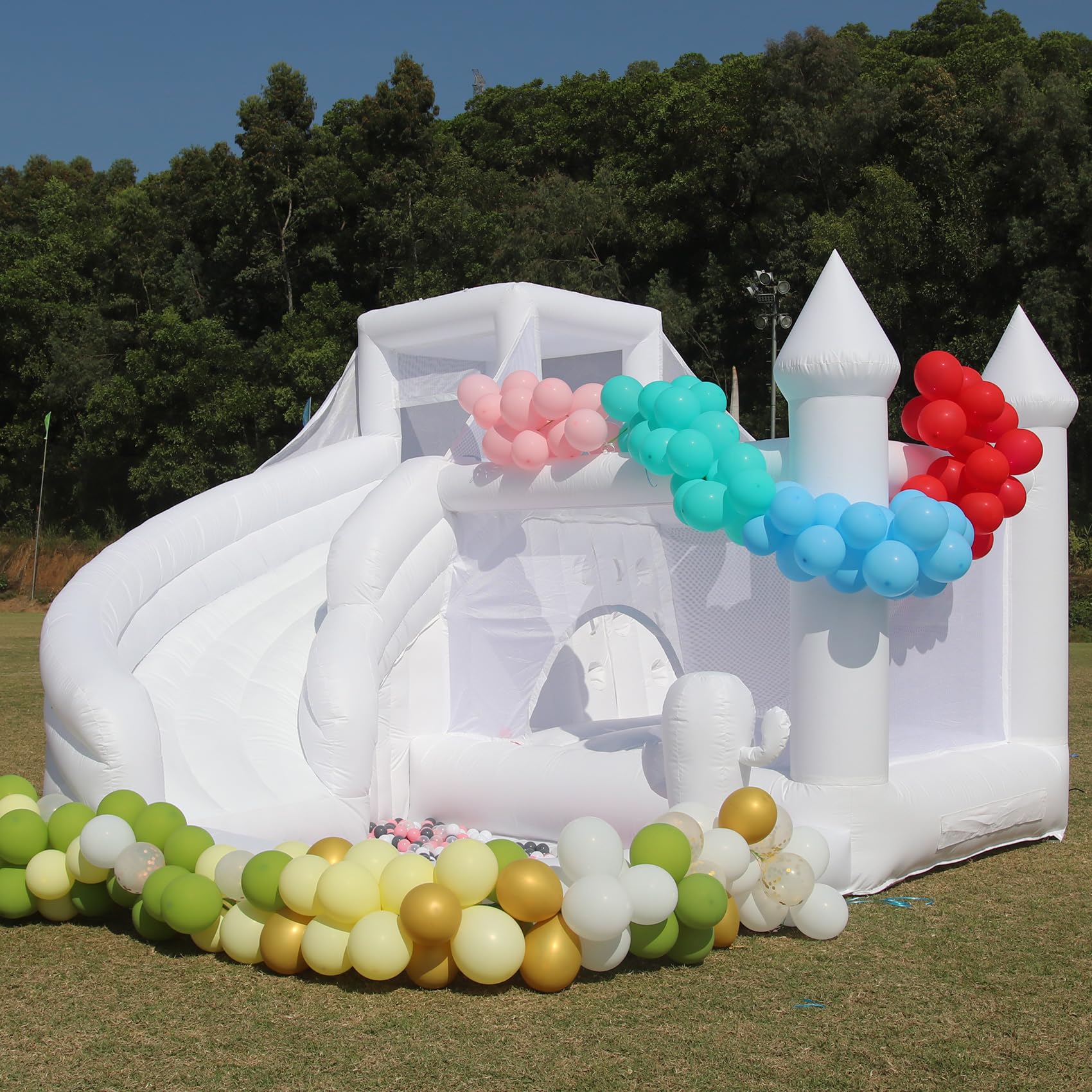 Commercial Inflatable Bounce House with Slide and Ball Pit