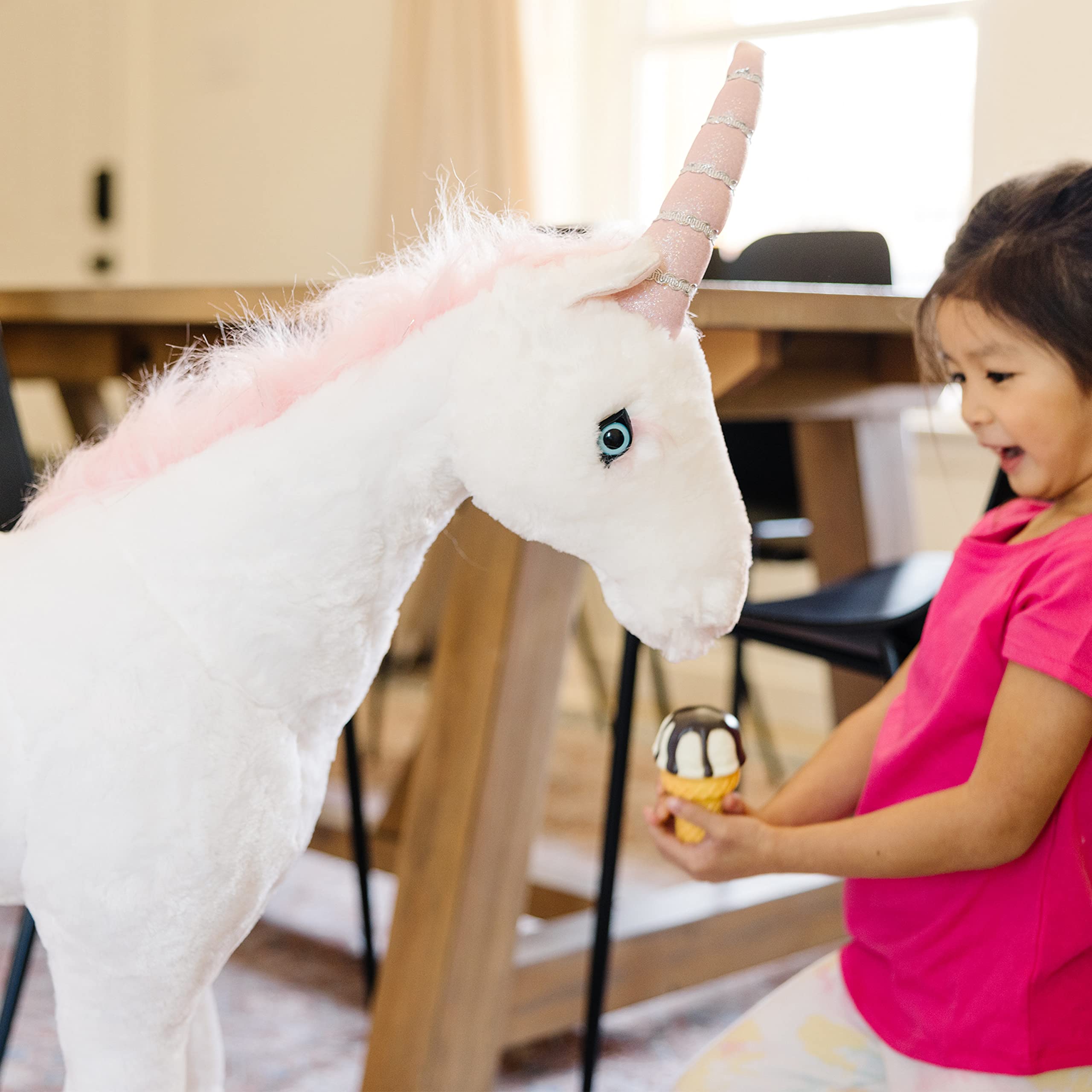 Giant Unicorn - Lifelike Stuffed Animal (Over 2 feet Tall)
