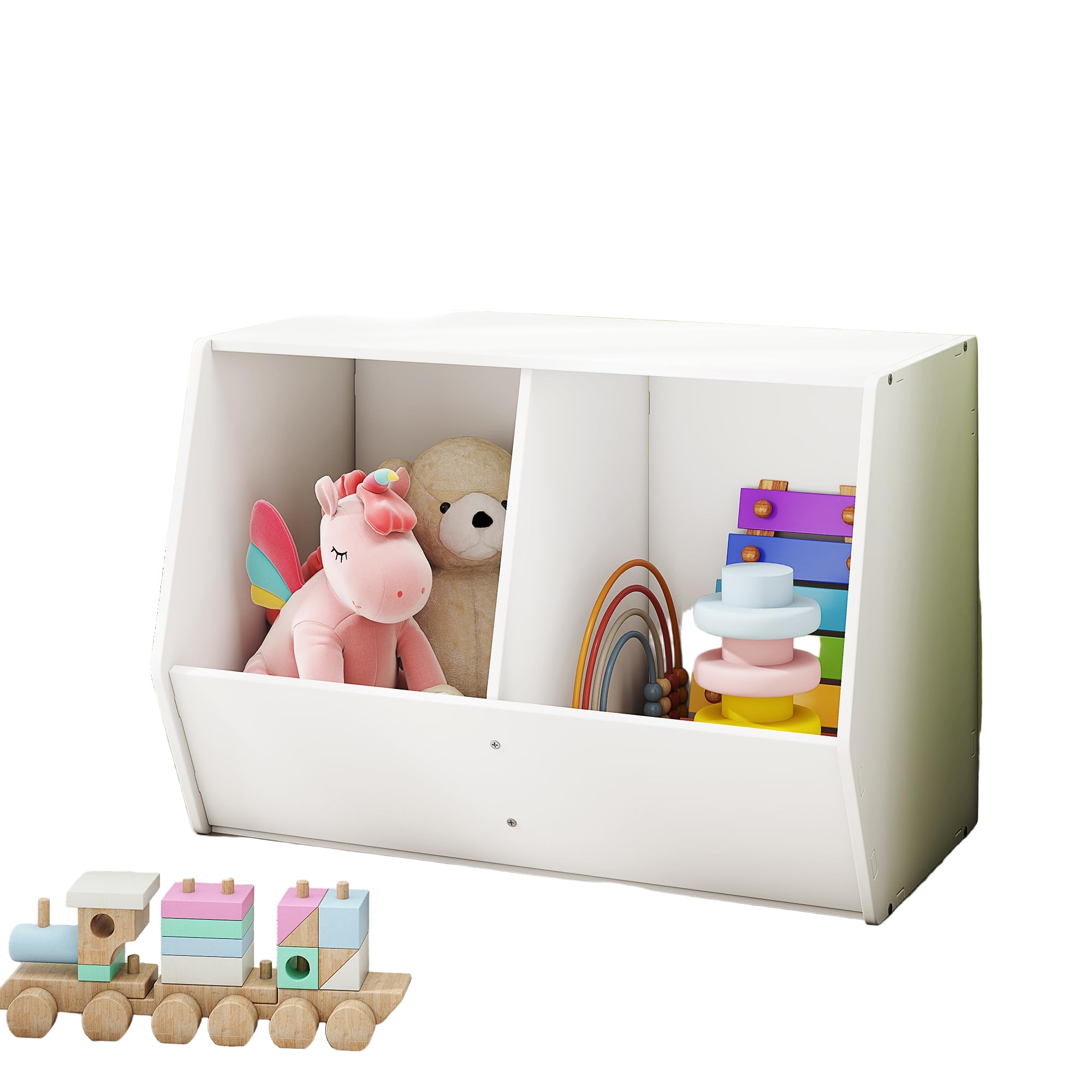 Toy Storage Organizer for Kids, Stackable Toy Box