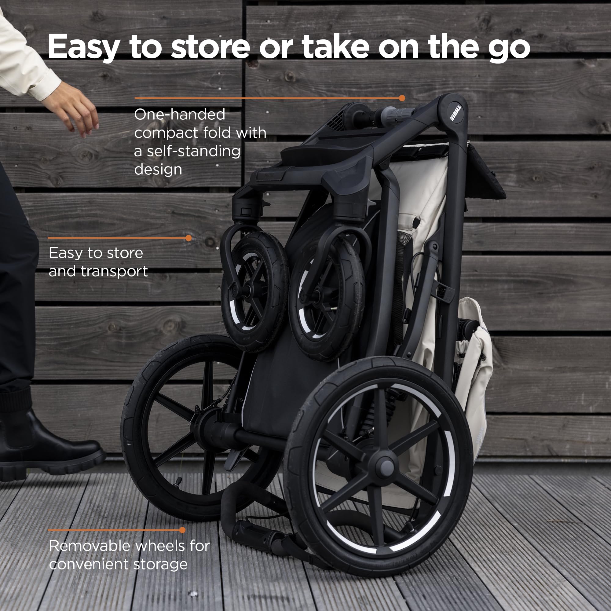 4-Wheel All-Terrain Stroller with Full Suspension