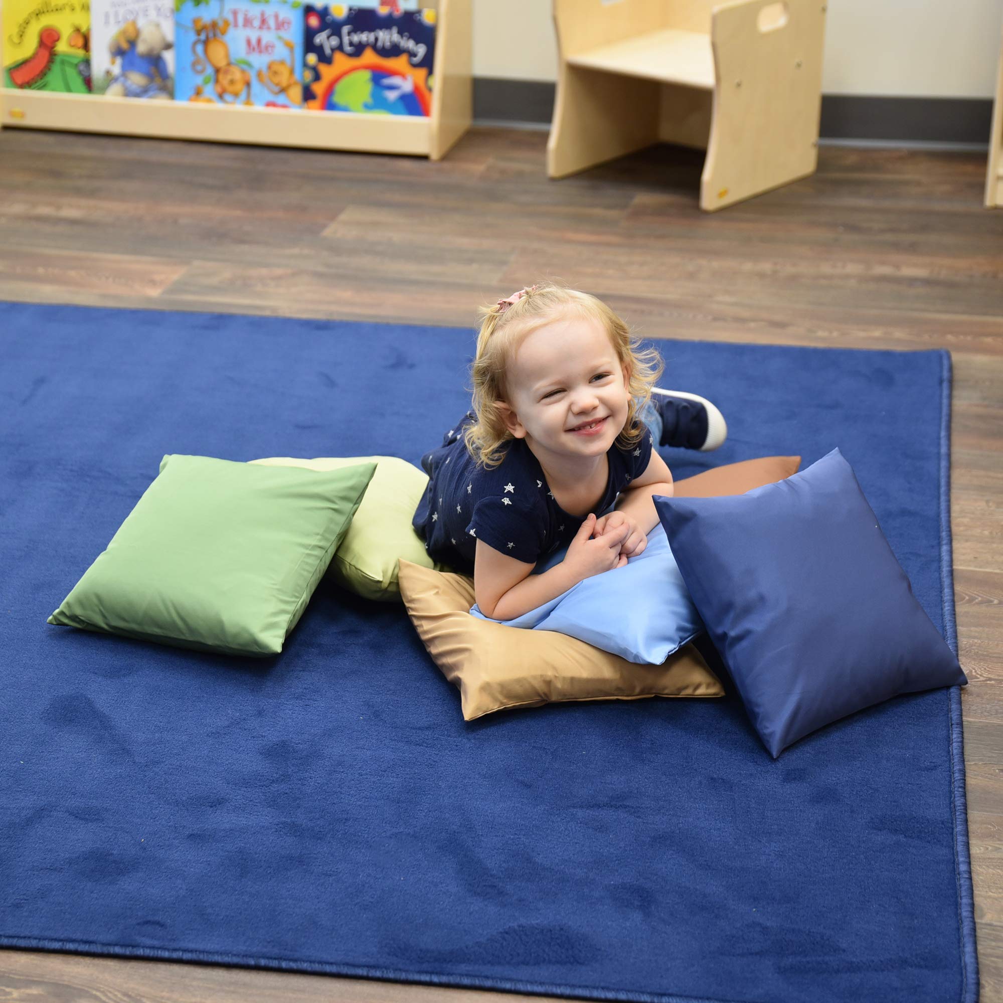 12" Cozy Pillow Set of 6, Flexible Seating for Preschools, Daycares