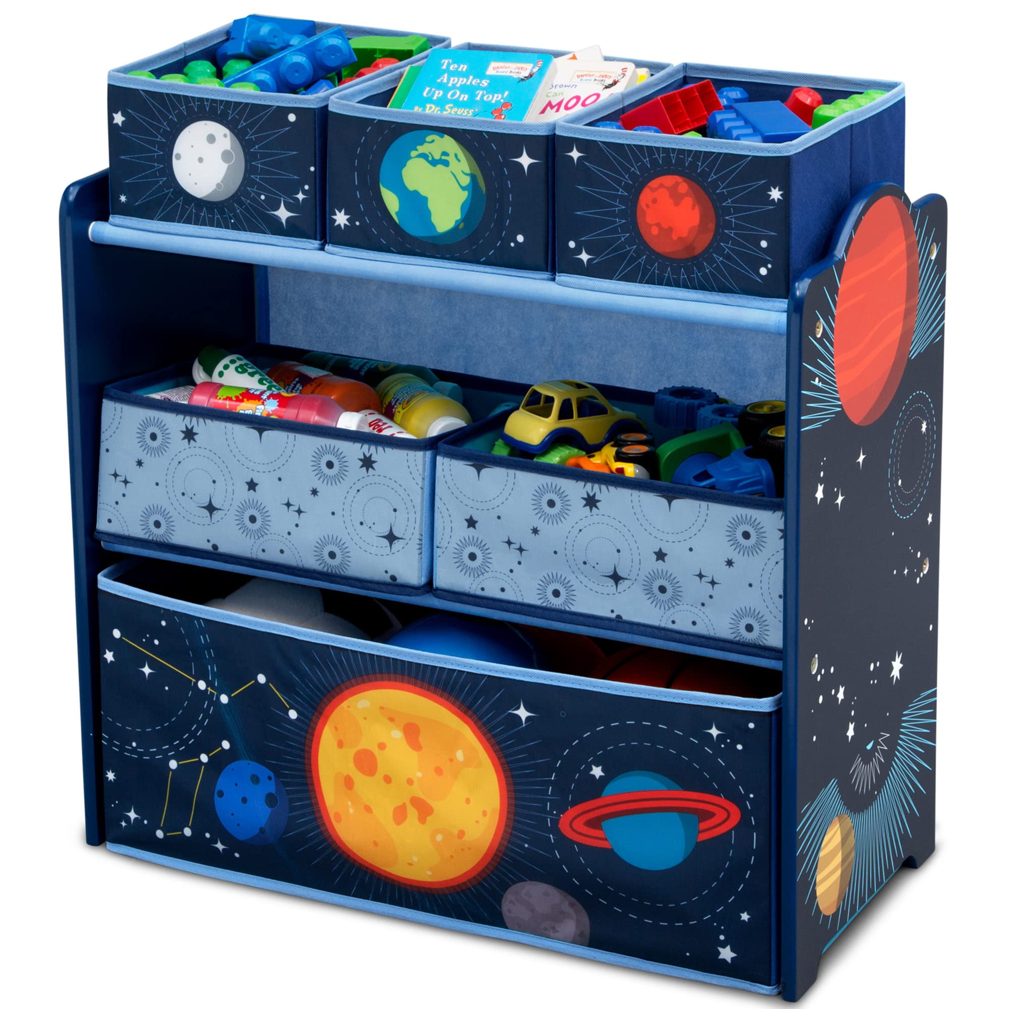 Space Adventures Design & Store 6 Bin Toy Storage Organizer - Greenguard Gold Certified