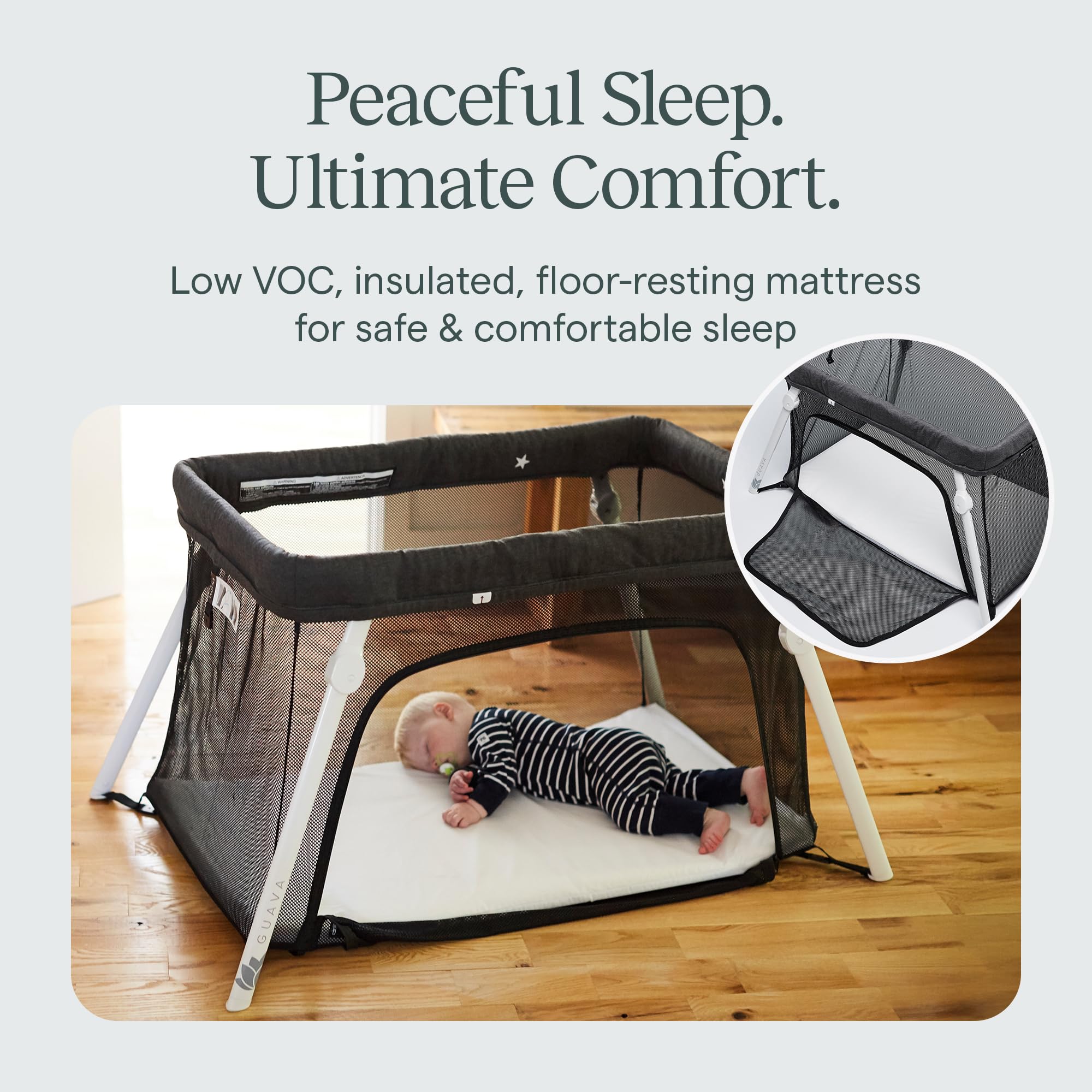 Portable Travel Crib with Backpack