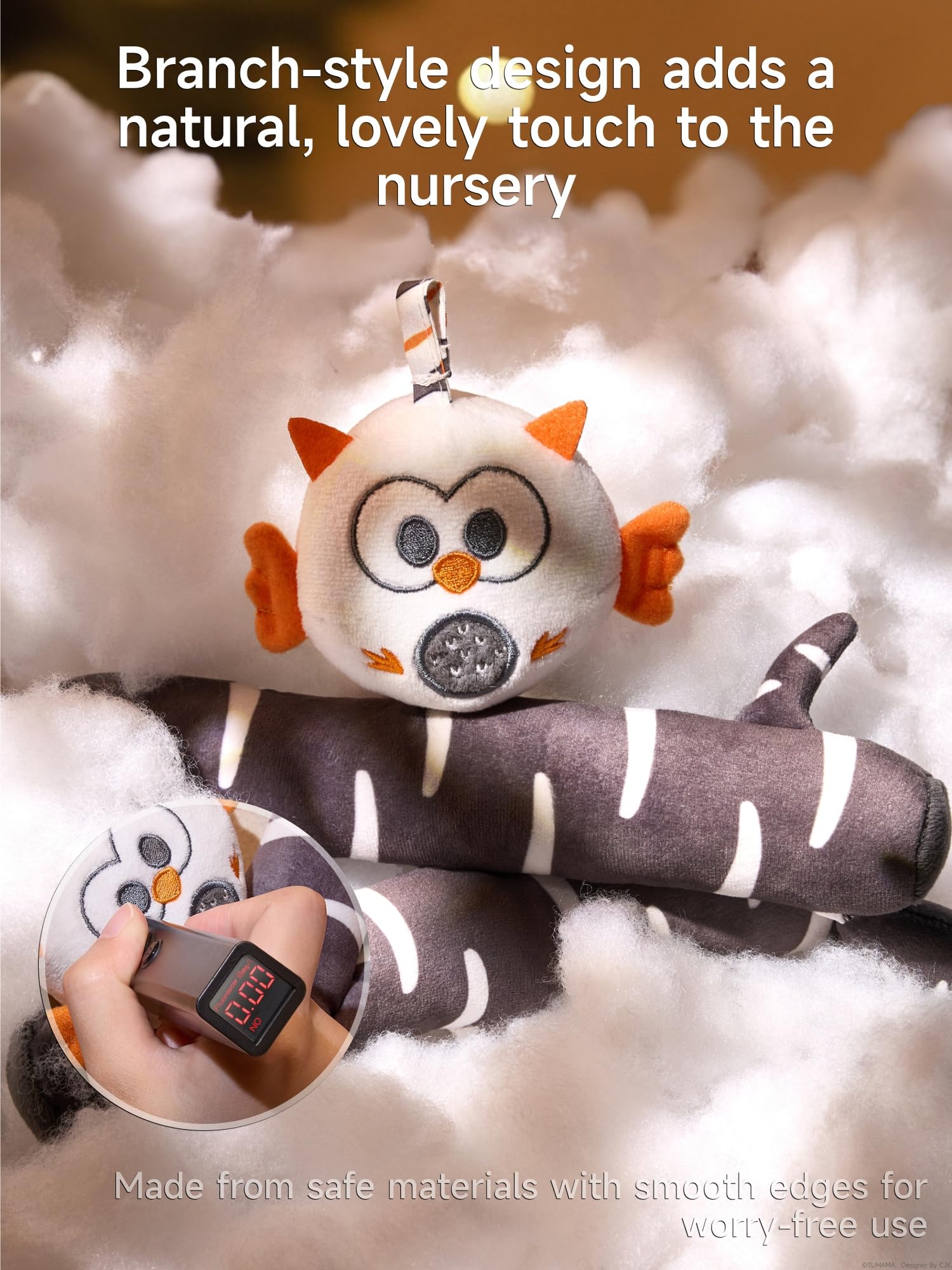 Baby Crib Mobile with Music and Projection