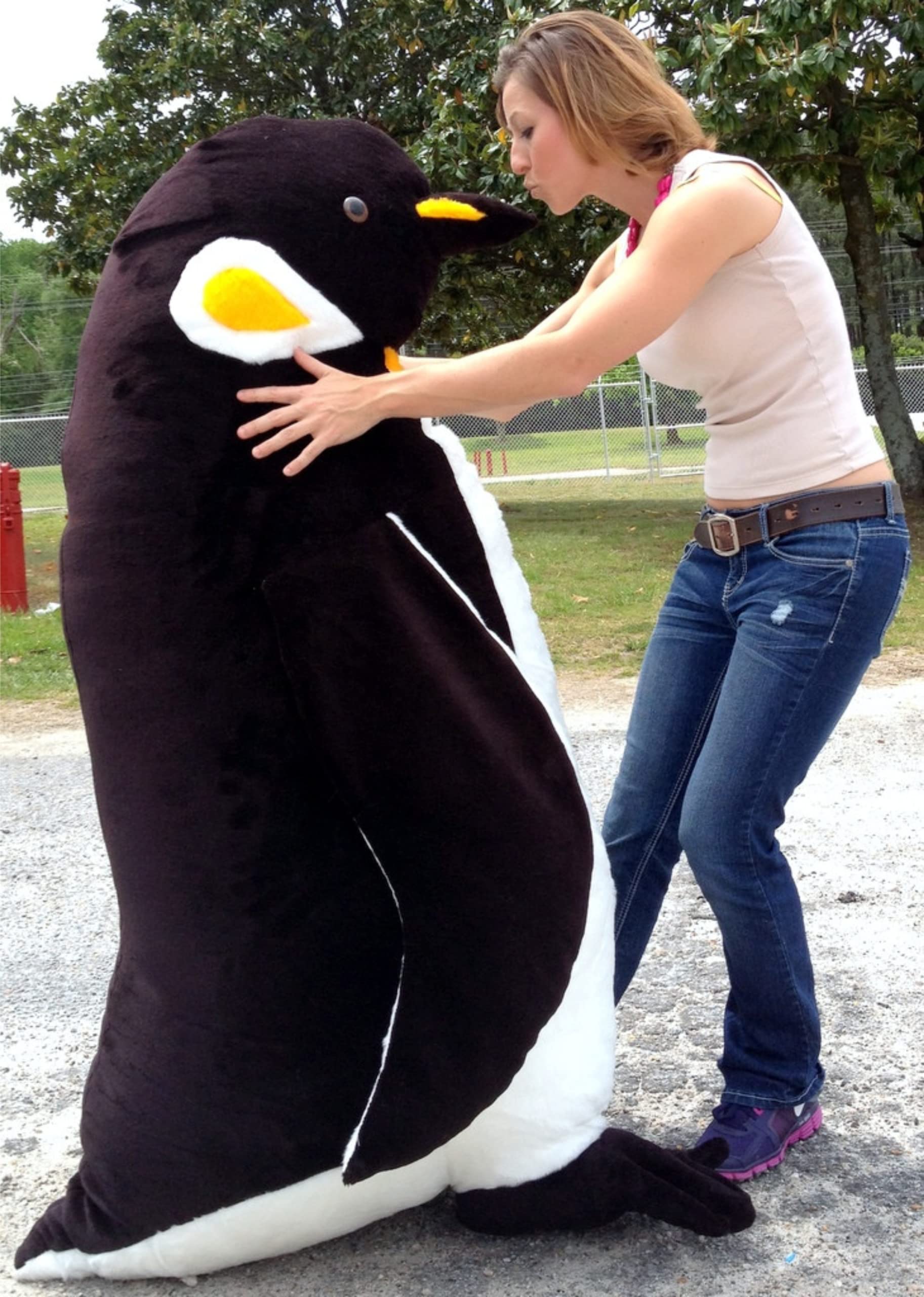 Stuffed Penguin Weighs 30 pounds 60 inches 5 feet Tall Made in USA Giant Stuffed Animal
