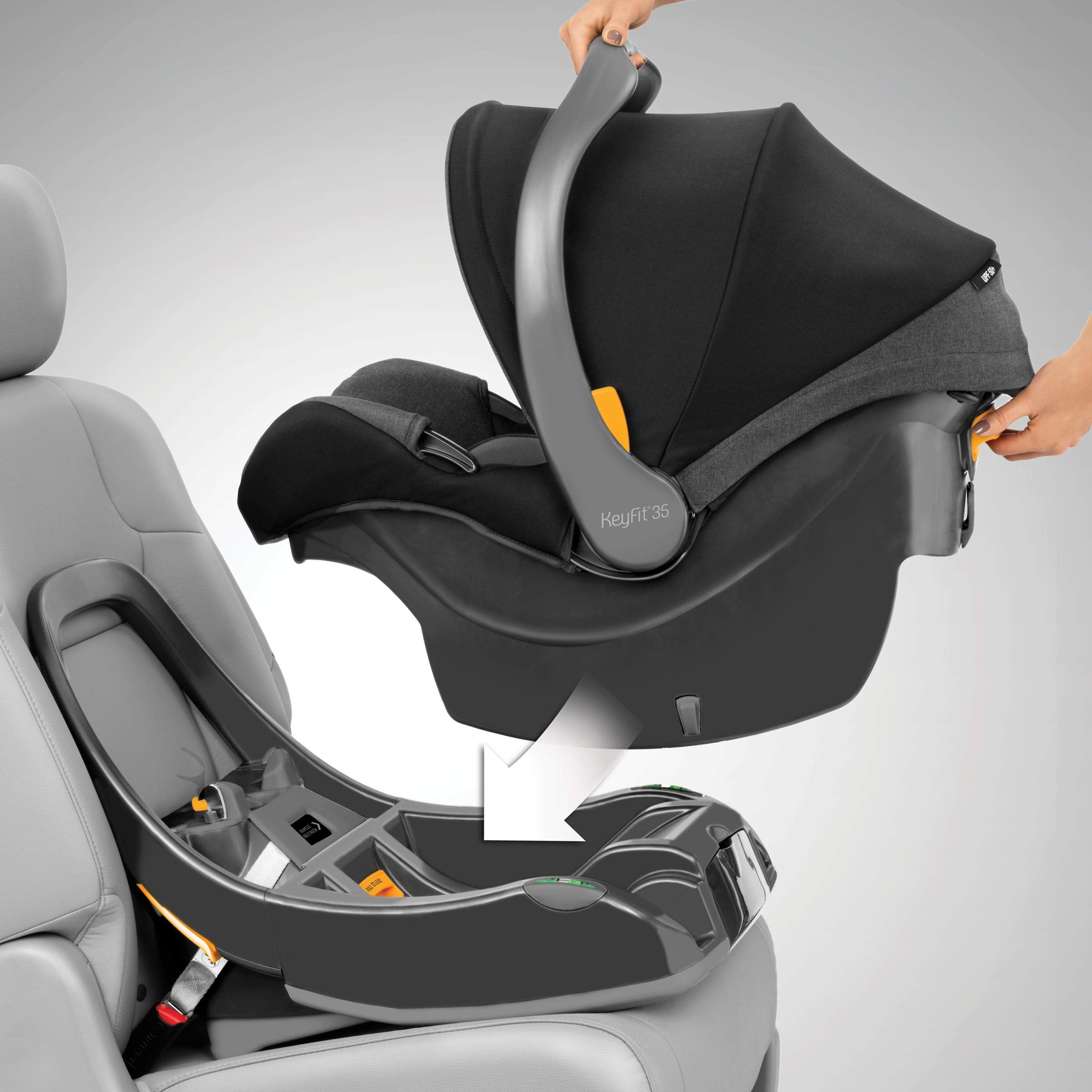 KeyFit 35 Infant Car Seat Base, Stay-in-Car Base for Second Vehicle