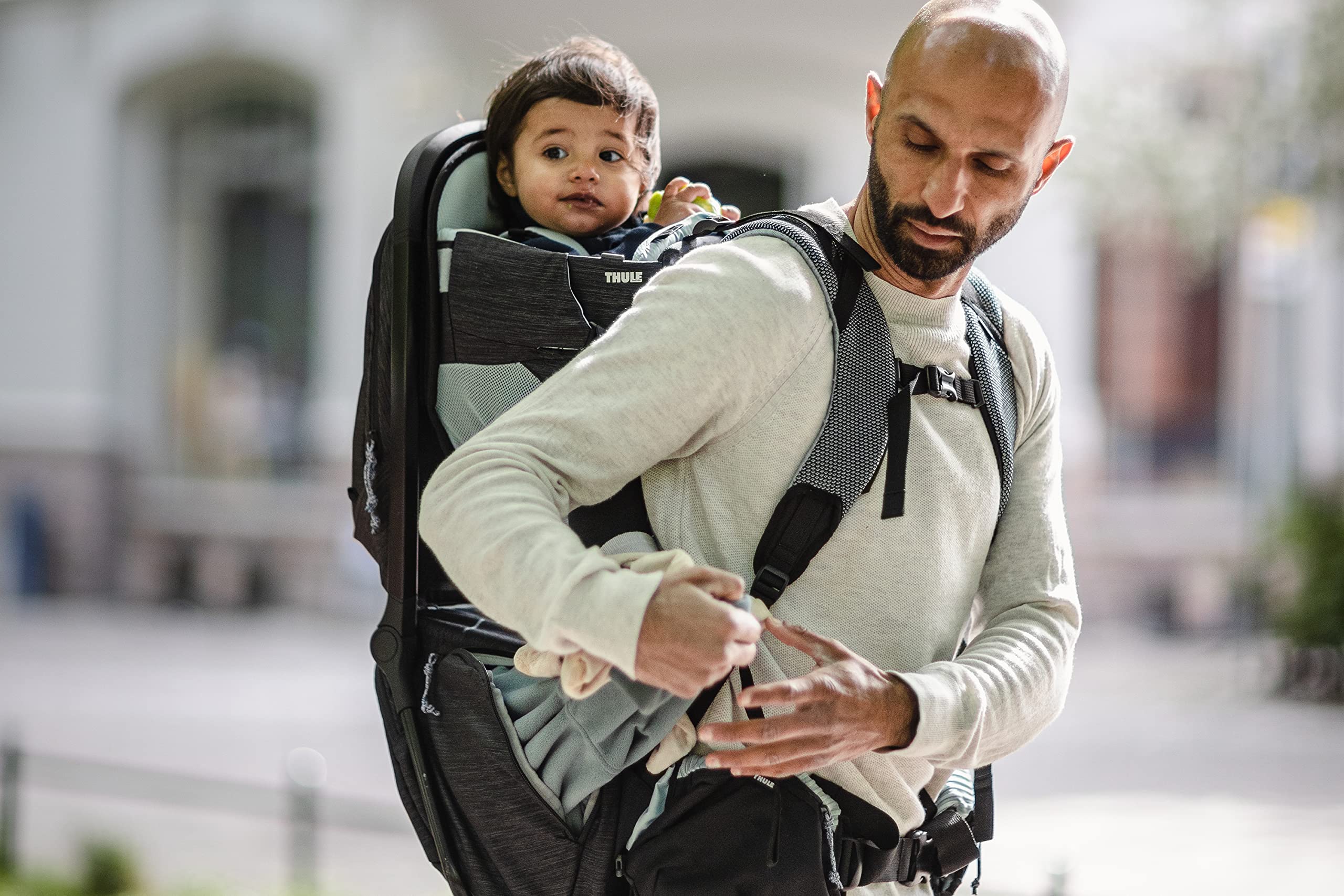 Sapling Child Carrier Backpack - Machine Washable Seat - Self-Standing Frame