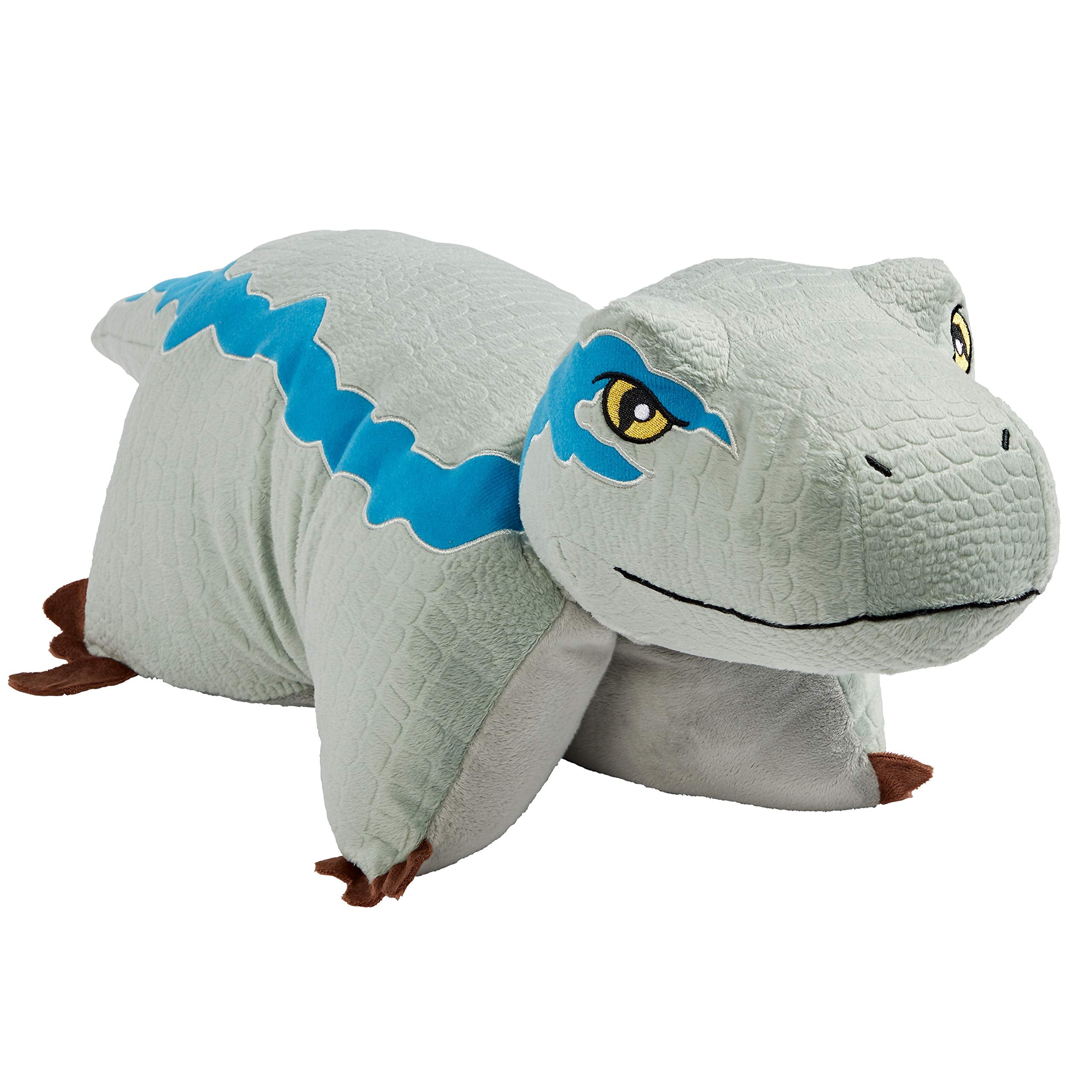 16” Blue Velociraptor Stuffed Animal, Jurassic World Dinosaur Plush Toy
