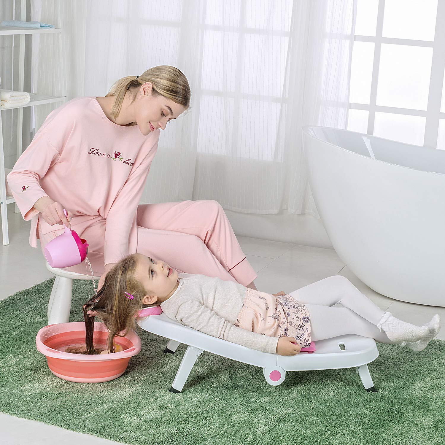 Kids Shampoo Chair Bath Seat