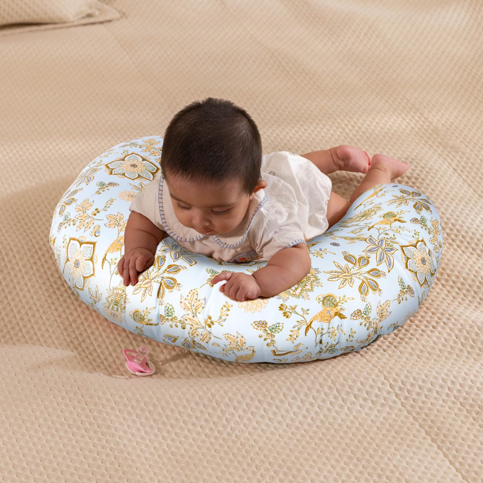 Baby Nursing Pillow for Breastfeeding, Adjustable Breast Feeding Pillow for Bottle Feeding