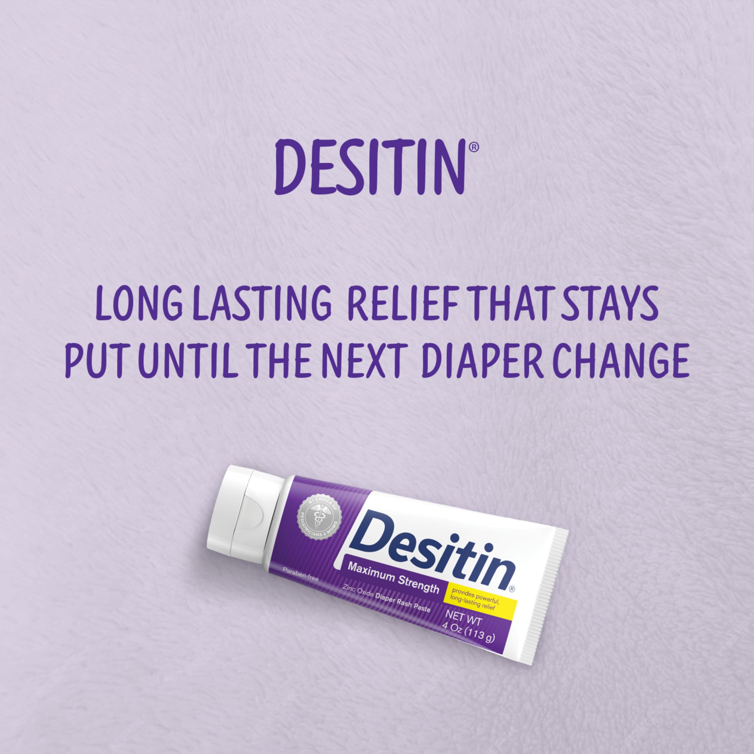 Maximum Strength Baby Diaper Rash Cream, 40% Zinc Oxide for Treatment