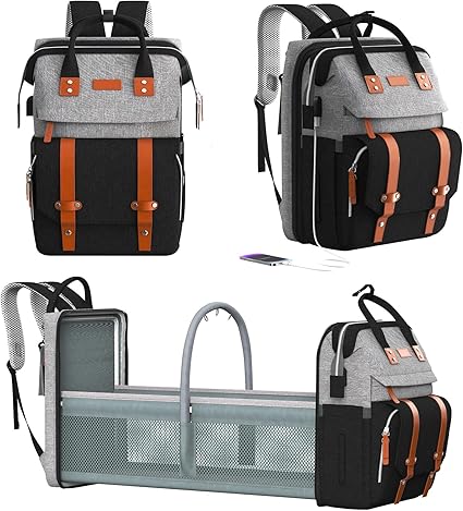 Diaper Bag Backpack with Changing Station, Large Diaper Bag