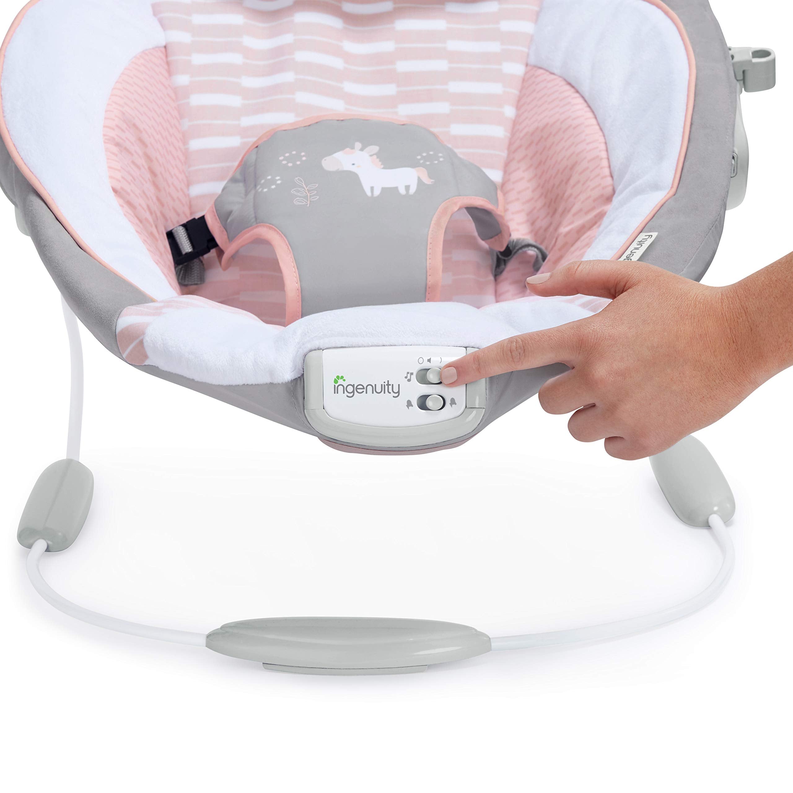 Soothing Baby Bouncer Infant Seat with Vibrations & Music