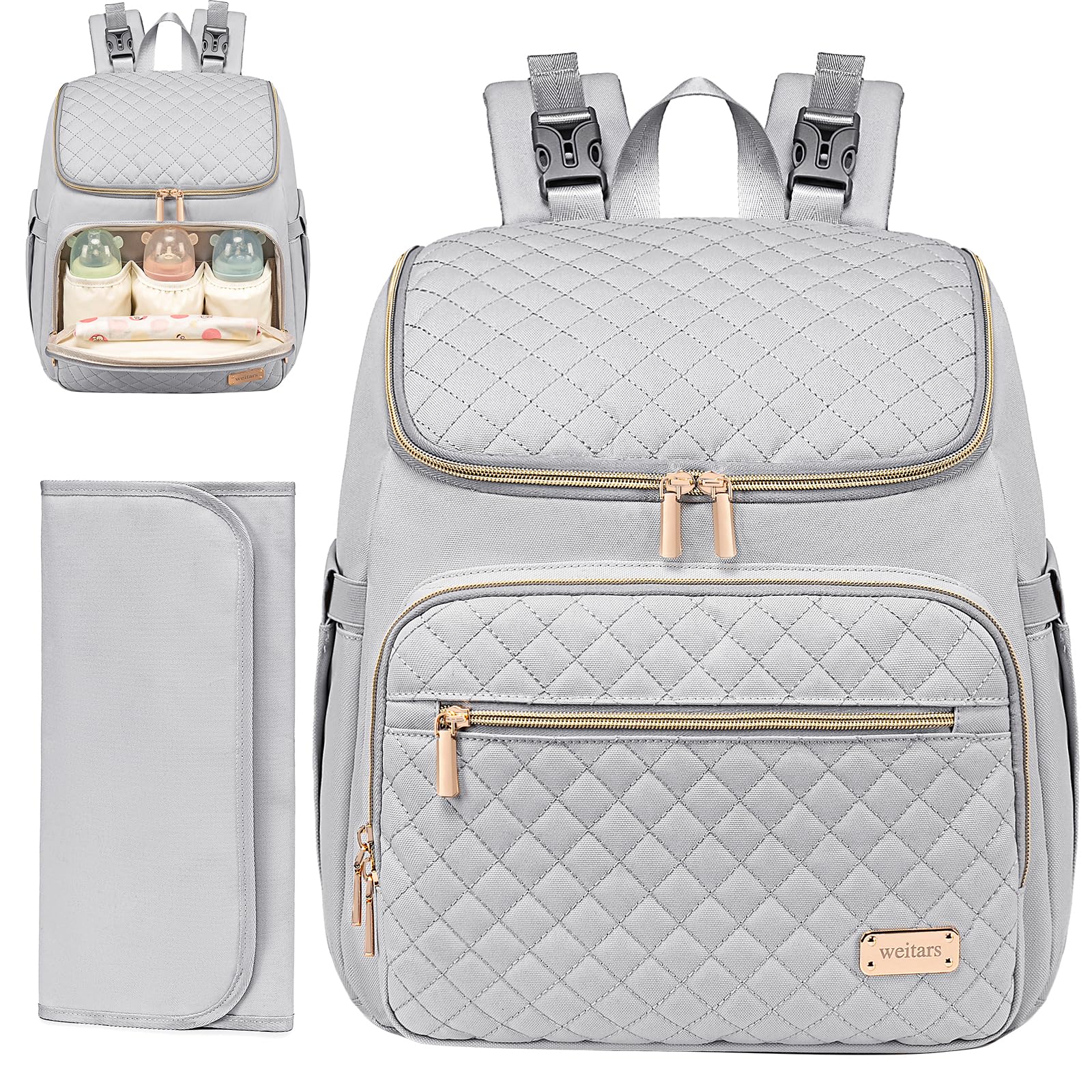Diaper Bag Backpack Large Baby Diaper Bag with Changing Pad