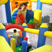 Inflatable Obstacle Course Bounce House with Climbing Wall and Slide