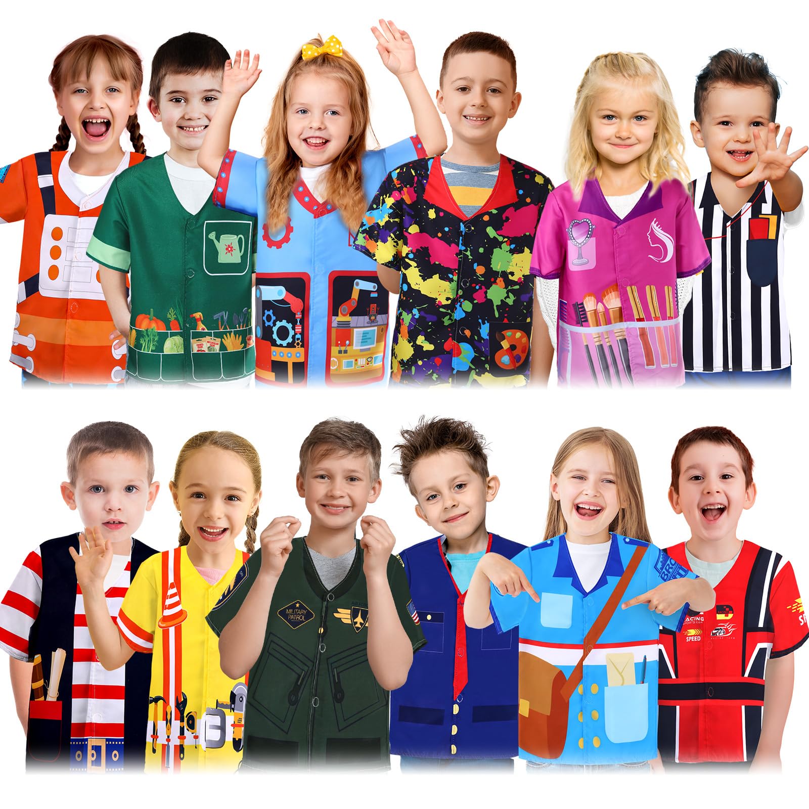 Pcs Dress up Clothes for Kids Role Play Costume for Cosplay Career Costumes