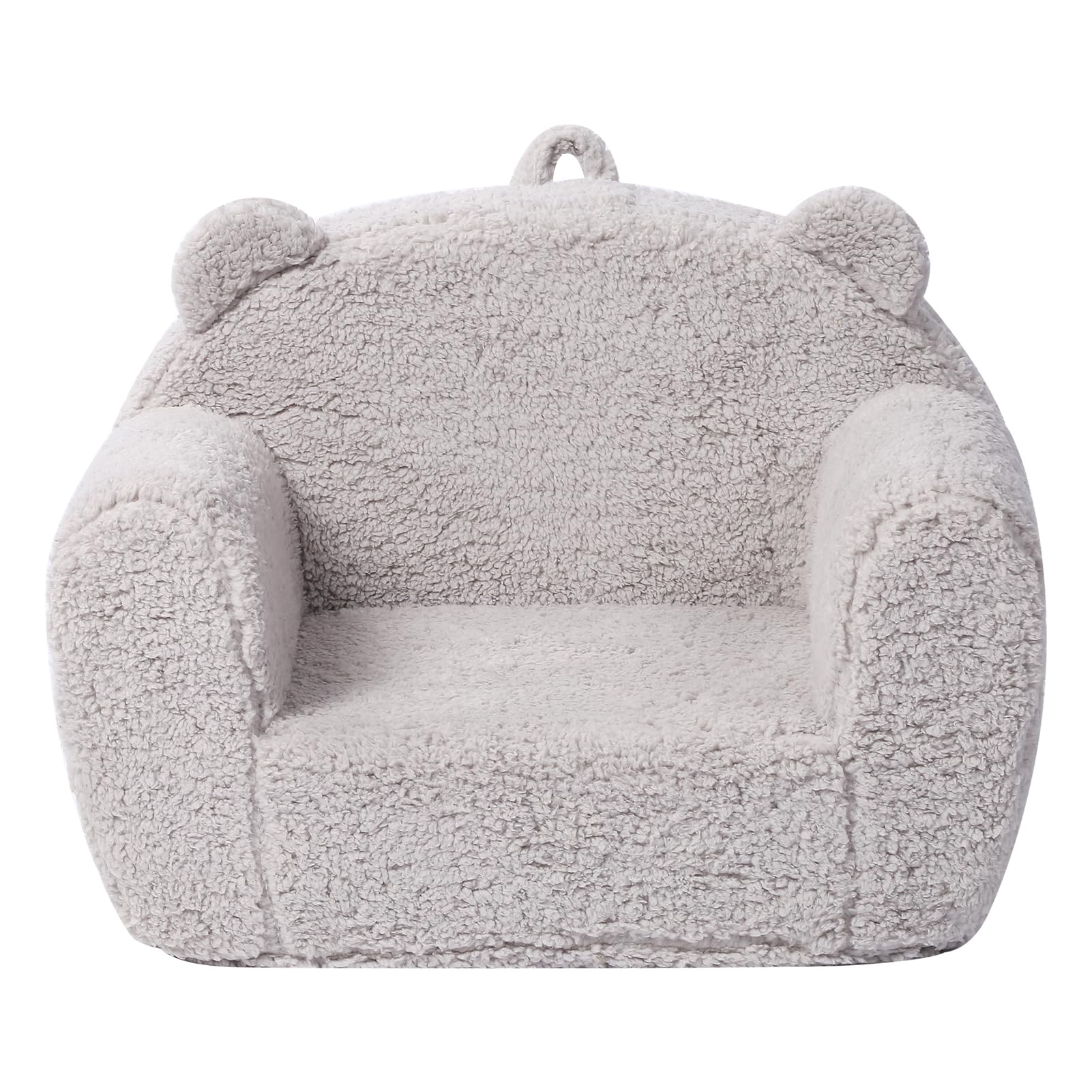 Kids Snuggly-Soft Sherpa Chair, Teddy Bear Cuddly Toddler