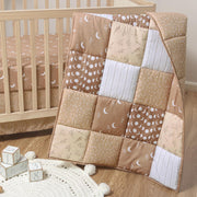 Boho Celestial Baby Crib Bedding Set 3 Piece