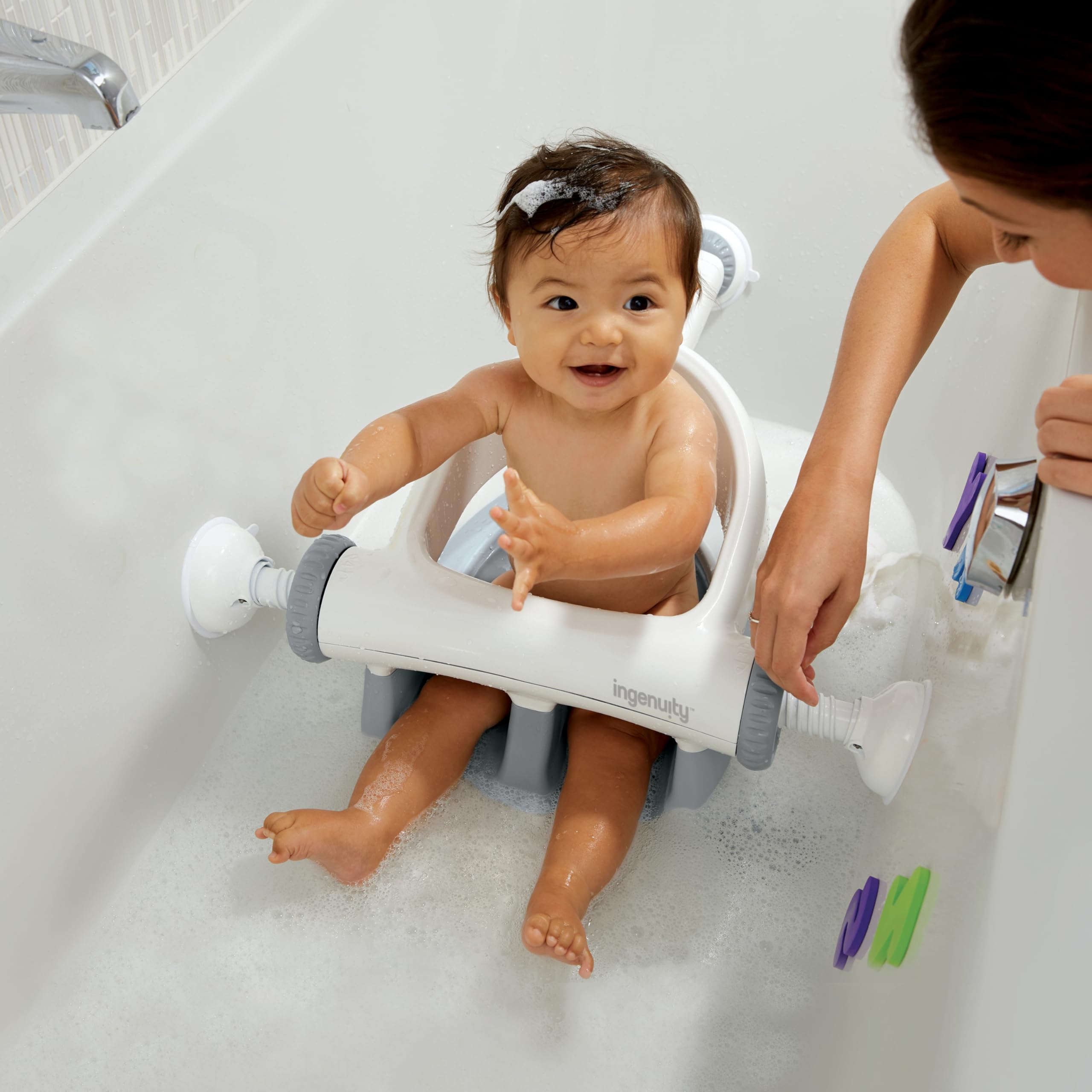 Baby Bath Seat with Suction Cups and Backrest