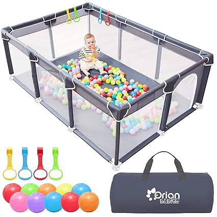 50x50 Large Baby Playpen with Mesh Sides