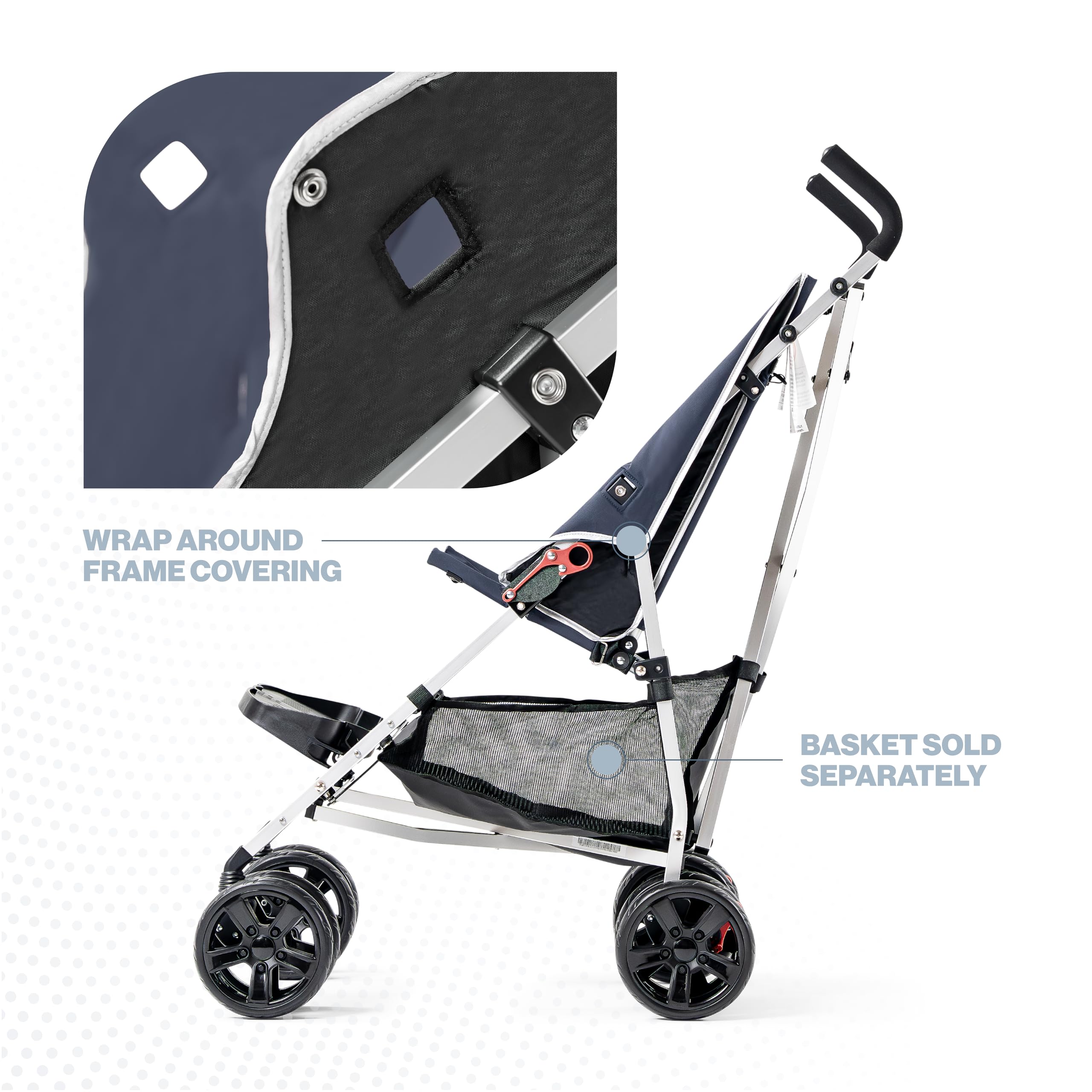 Coche XL Special Needs Stroller, Disability Stroller for Older Child, Larger Size Pushchair, Easy Folding System, Lightweight Aluminum Frame (Blue)