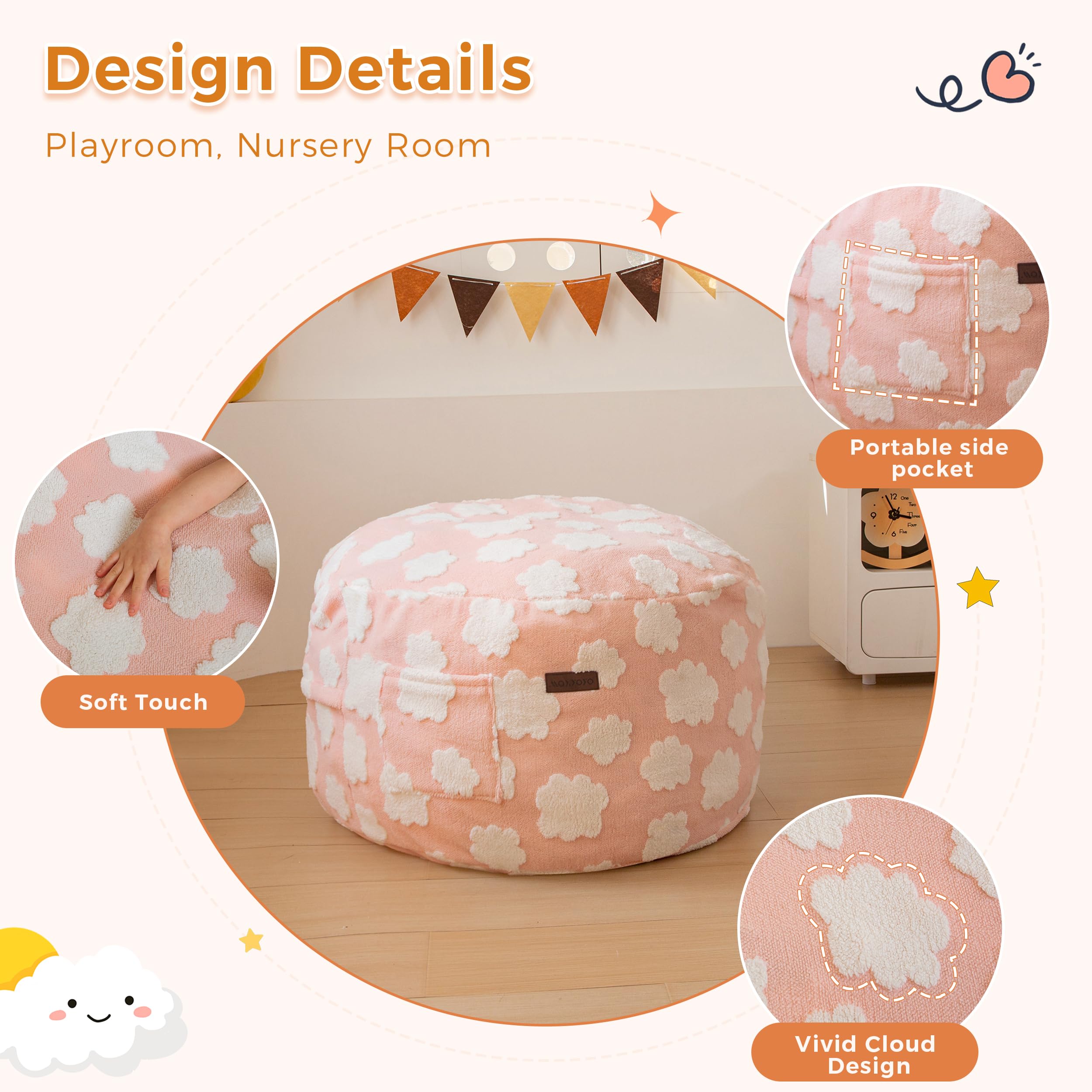 Convertible Bean Bag Chair Bed for Kids