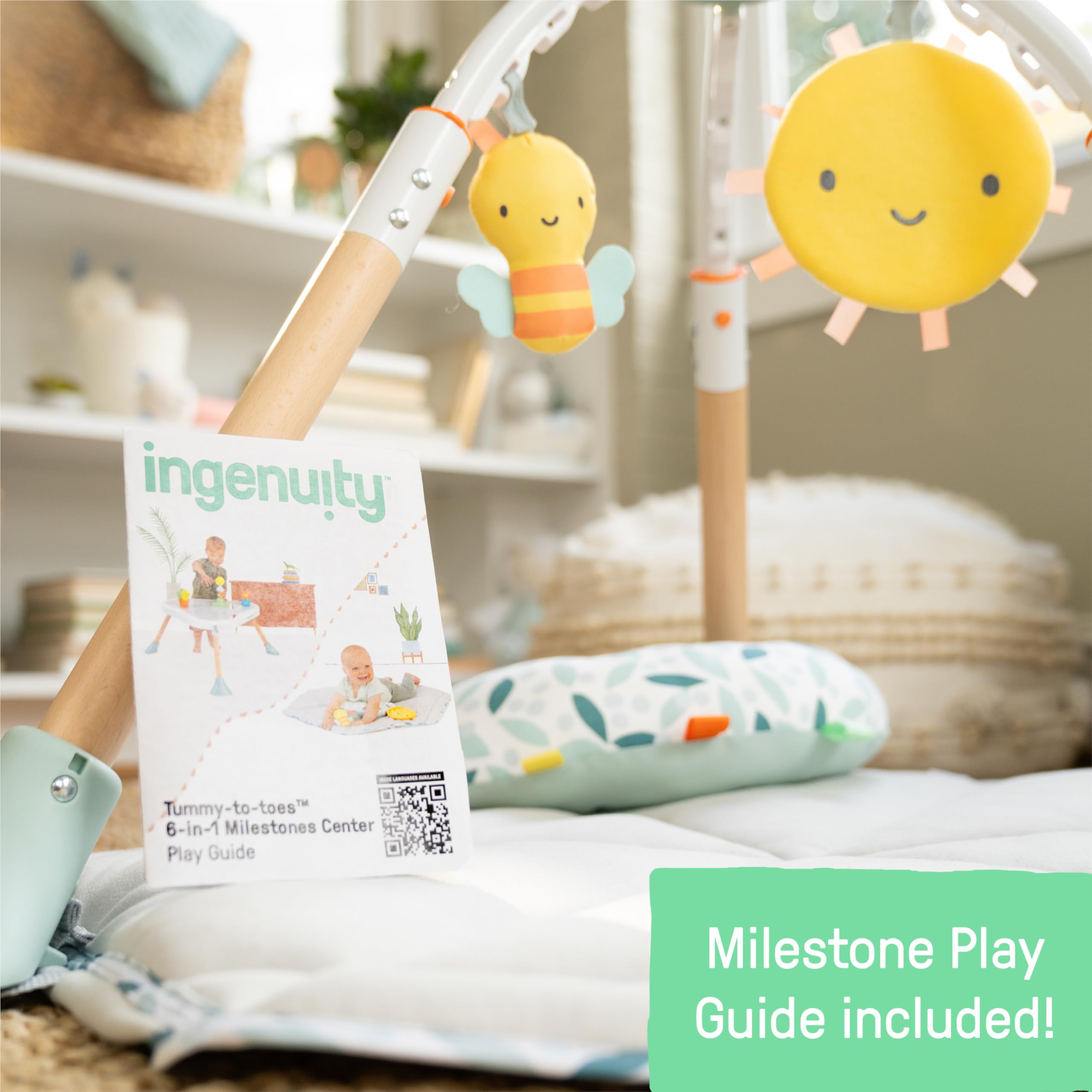 6-in-1 Baby Activity Center with Play Gym and Jumper