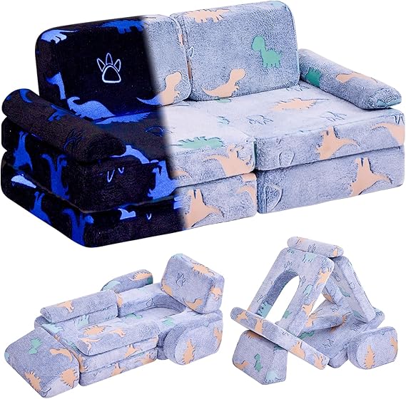 Modular Kids Play Couch,Toddler Couch Kids Sofa,Child Sectional Sofa