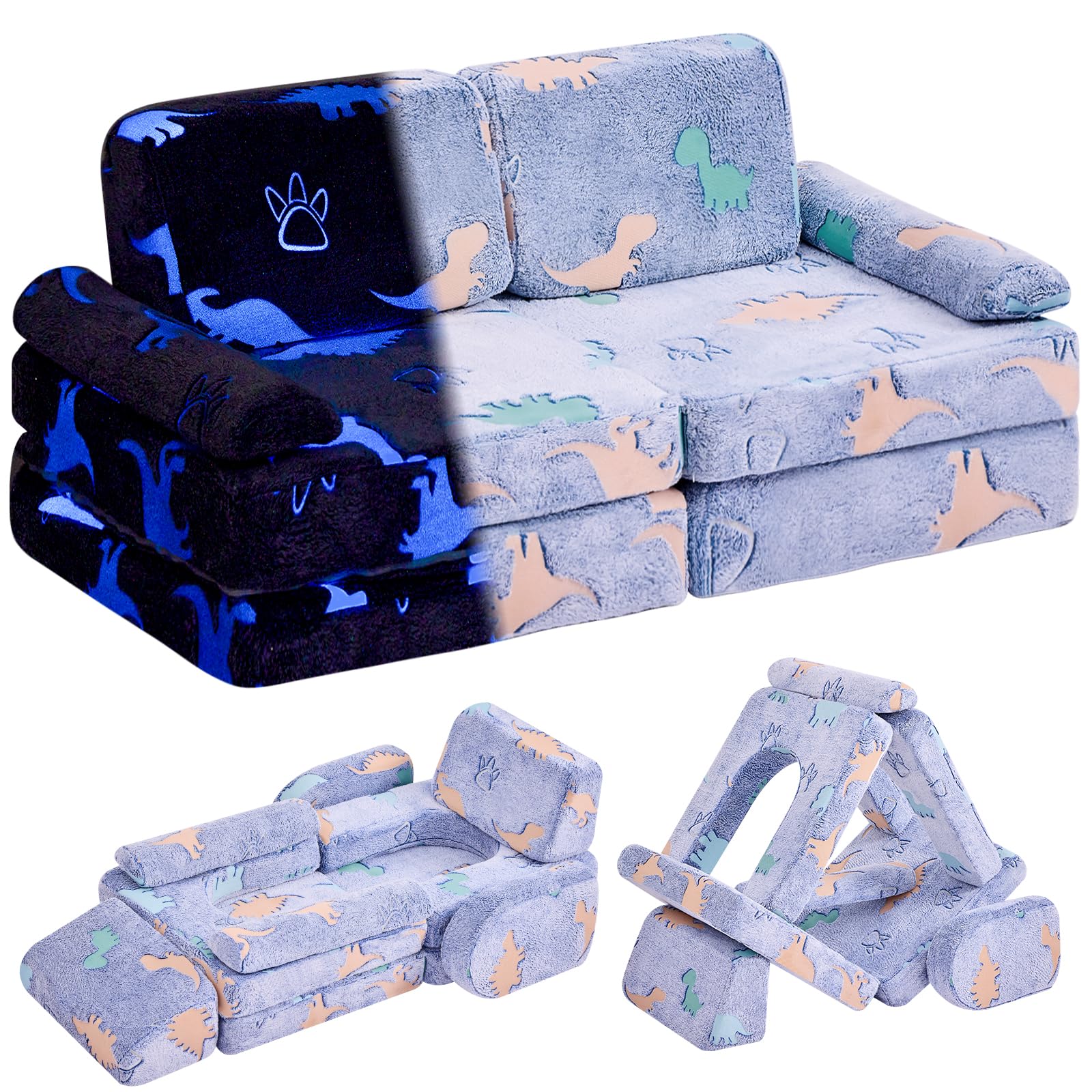 Modular Kids Play Couch,Toddler Couch Kids Sofa,Child Sectional