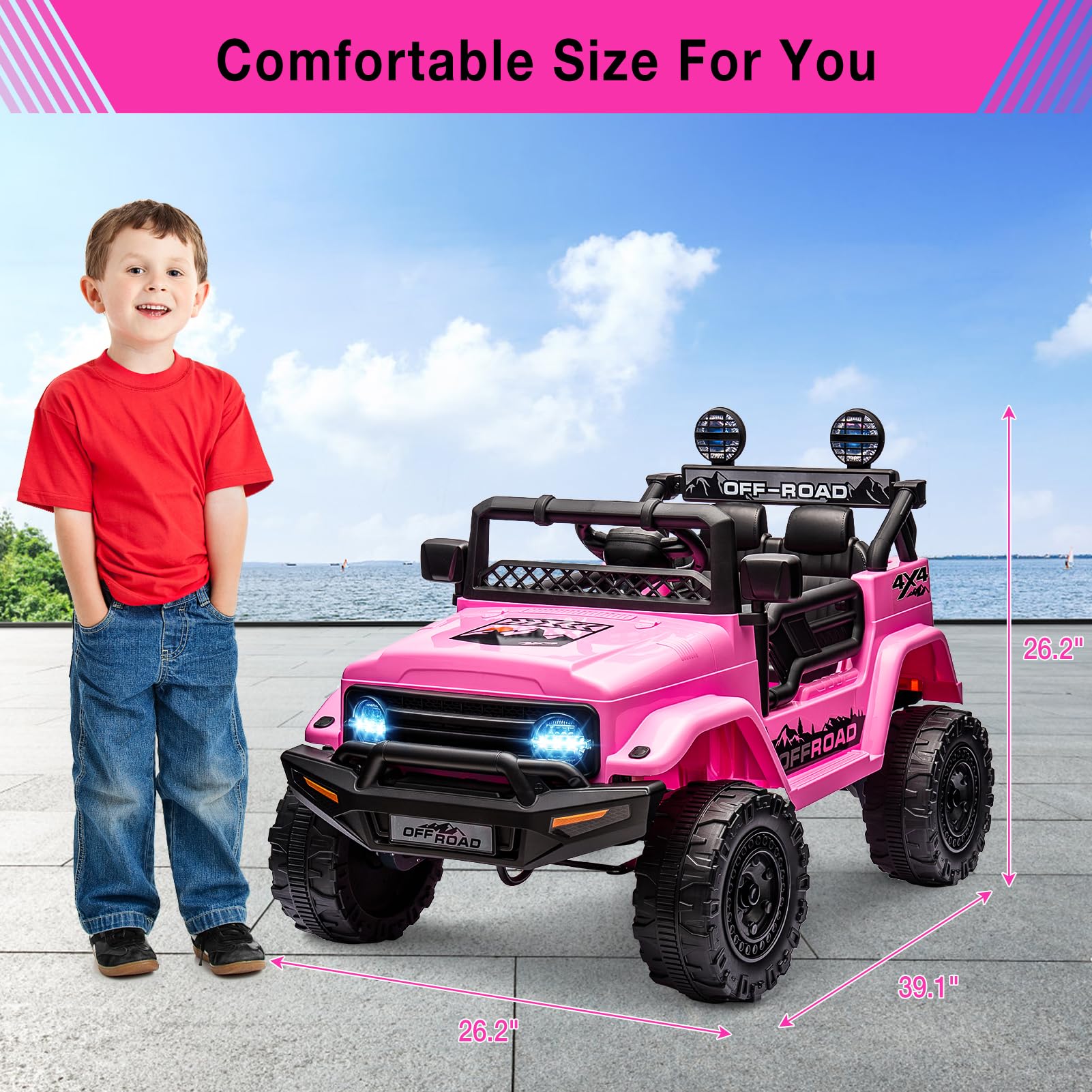 12V Kids Ride-On Truck with Remote Control