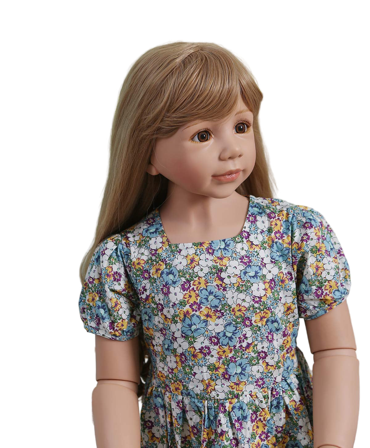 47inch Reborn Toddler Dolls,Huge Baby Full Body Hard Vinyl Masterpiece Doll Real Child