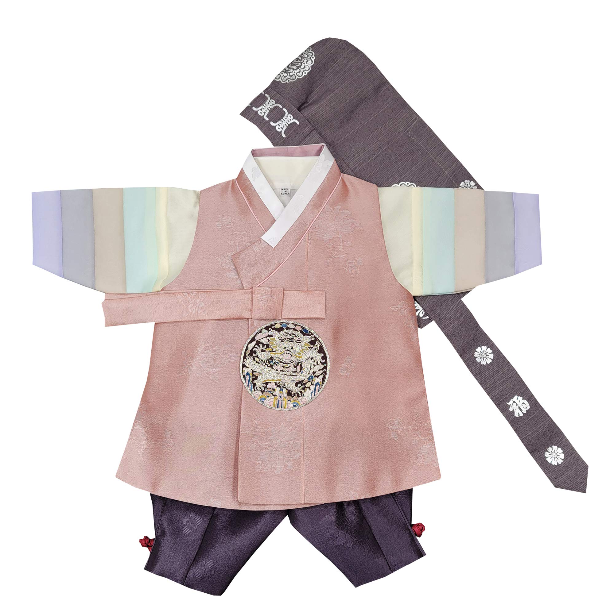 Traditional Korean Baby Boy First Birthday Hanbok Set