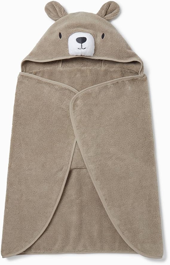 and Girls Hooded Bunny Bath Towel in Blush - Unisex Baby Toddler