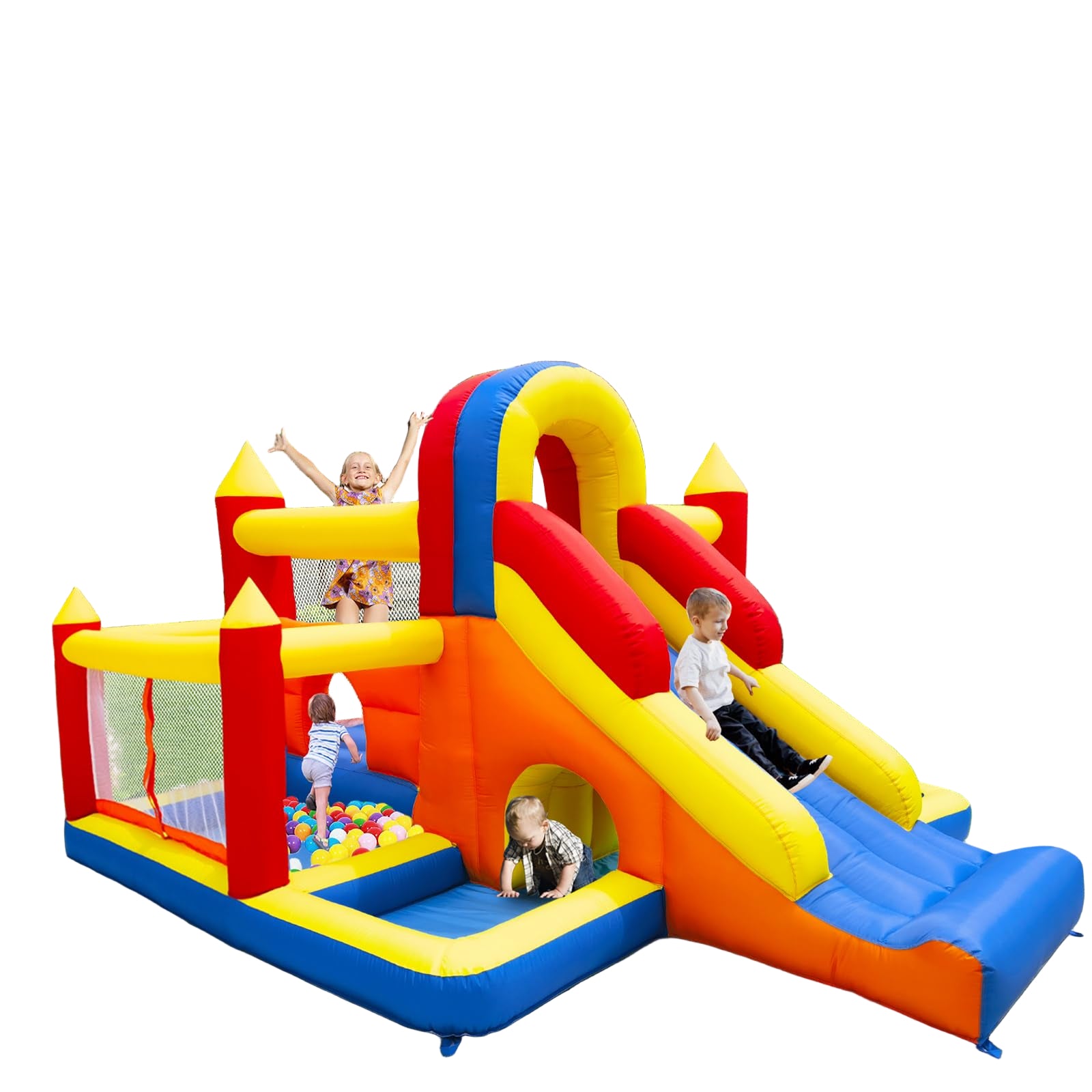 Bounce House, Inflatable Bounce House for Kids 3-10, Kids Bounce House with Long Slide