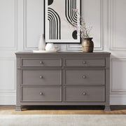 4-Piece Convertible Crib Nursery Furniture Set with Dresser Chest Nightstand