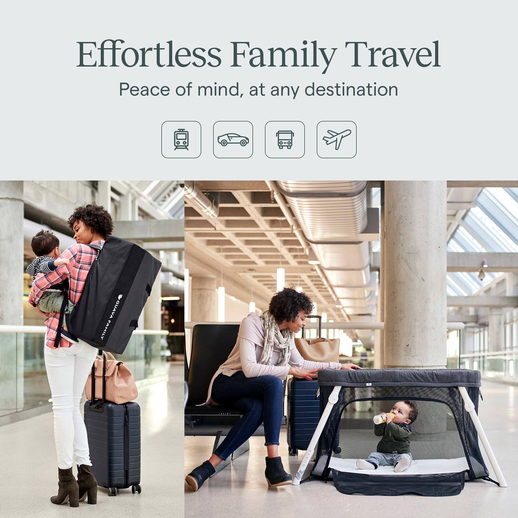 Portable Travel Crib with Backpack