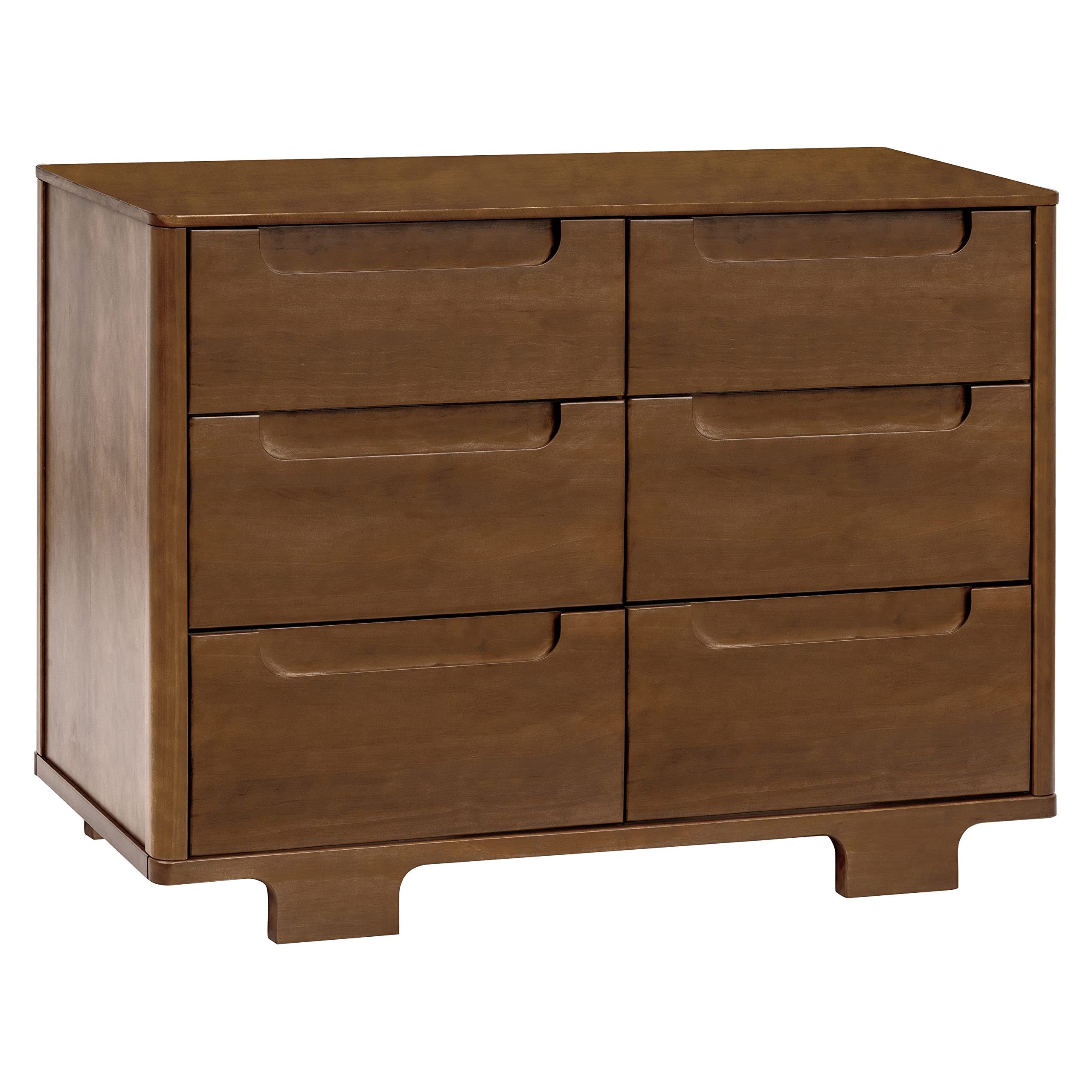 Yuzu 6-Drawer Dresser in Natural Walnut, Greenguard Gold Certified
