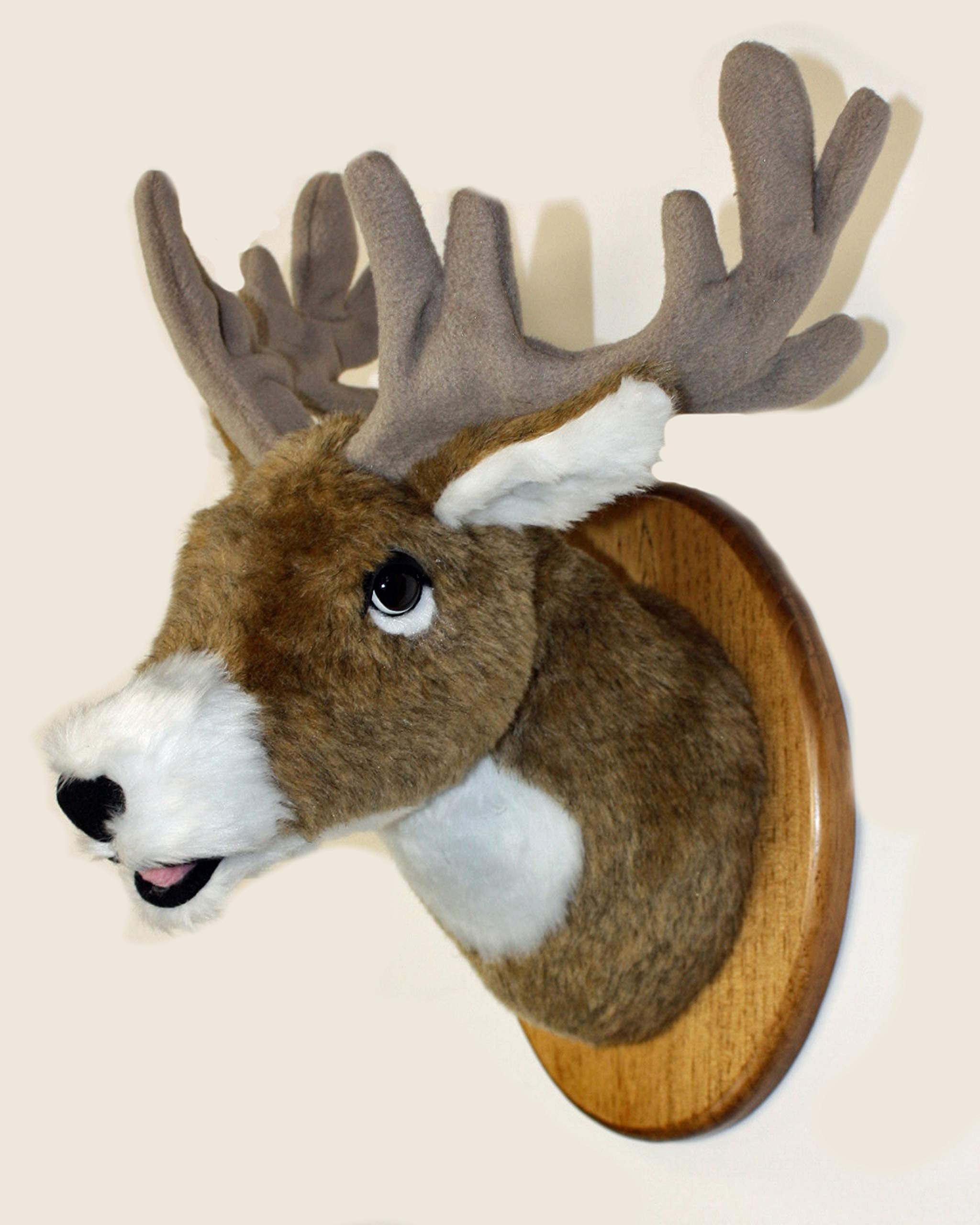Deer Small Plush Stuffed Animal Plaque Mount