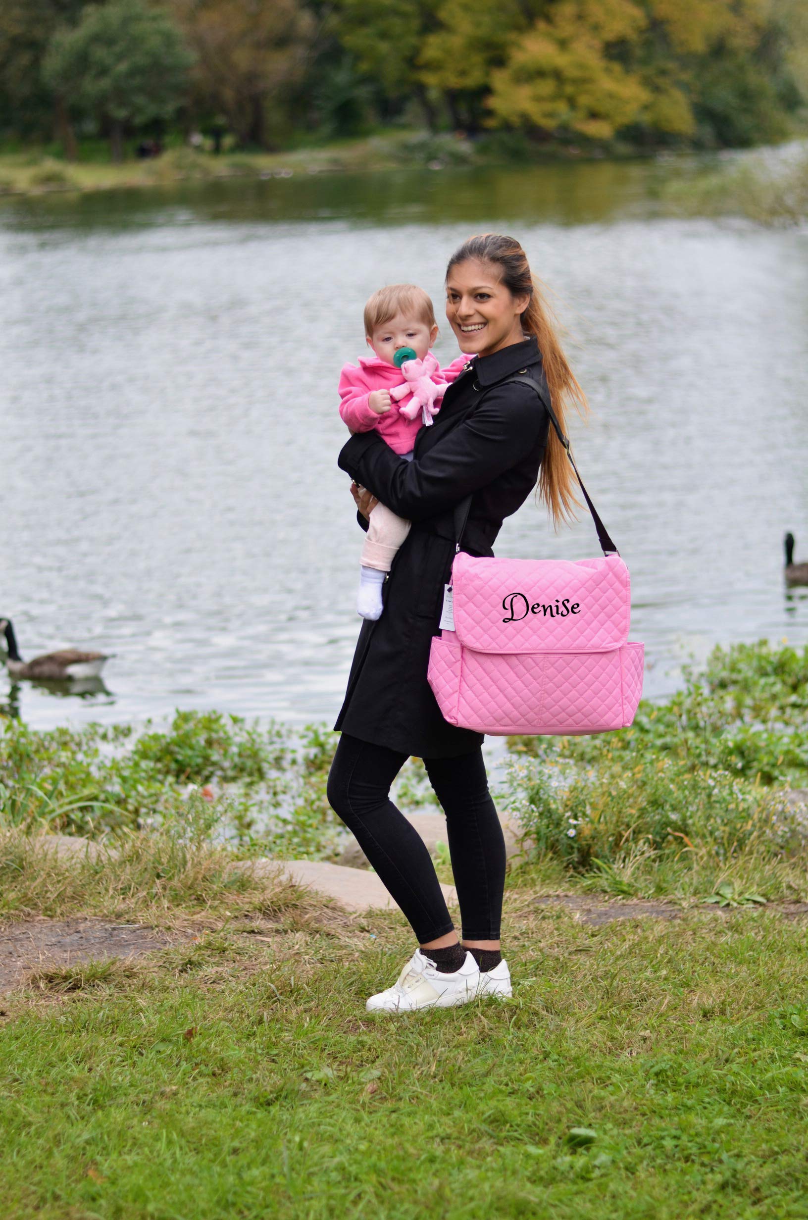 Large Diaper Bag Messenger Bag Baby Shoulder Bag Monogram Custom Diaper bag