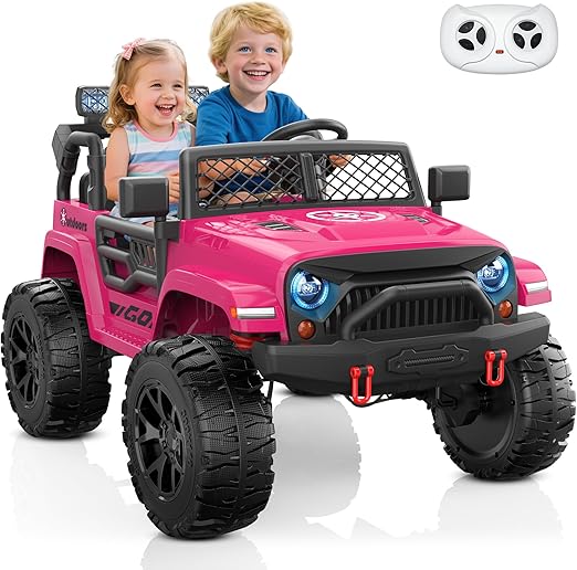 24V 2 Seater Ride On Car for Kids w/EVA Tires, 4X200W Motors