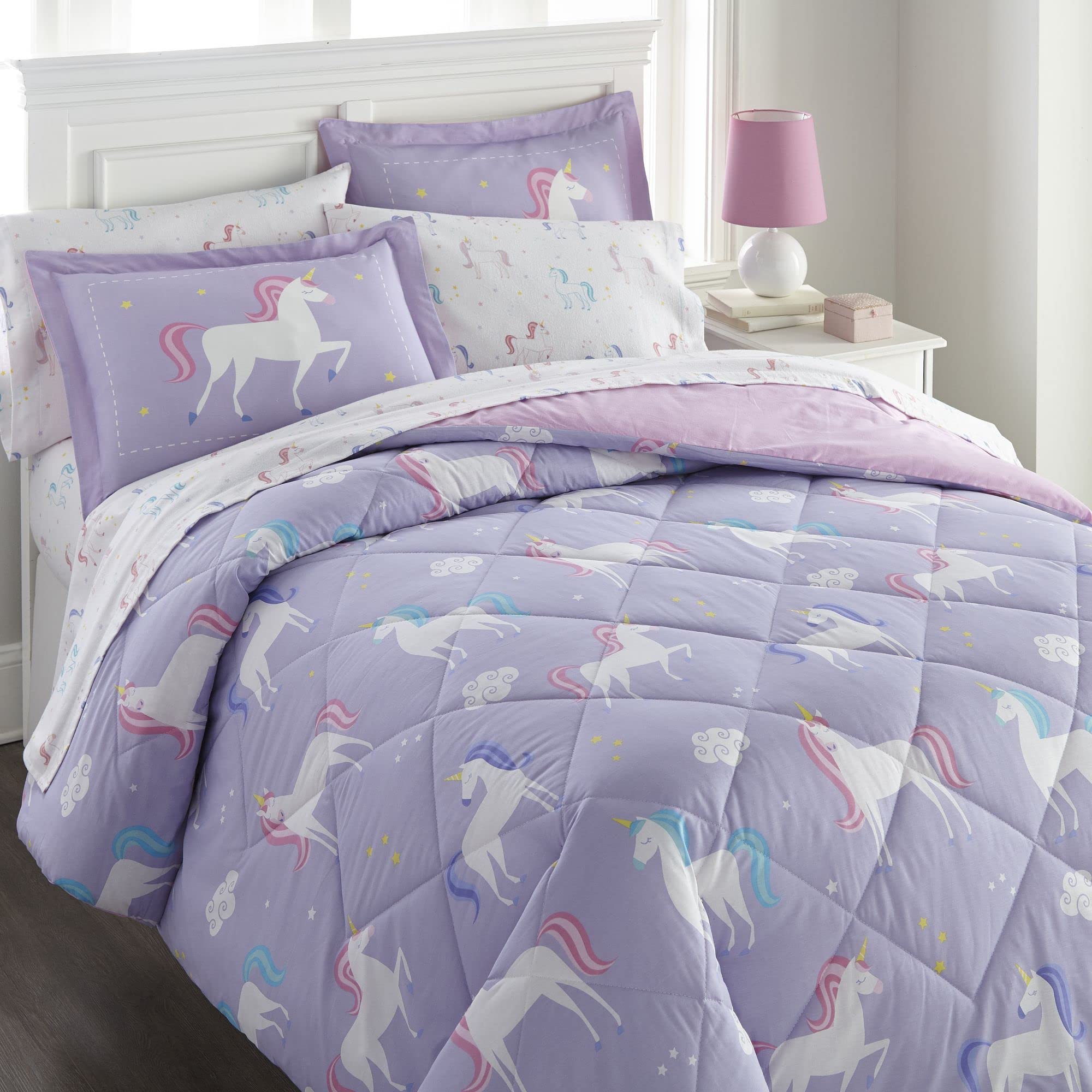 7-Piece Full Bedding Set – 100% Cotton Comforter, Sheets & Pillowcase