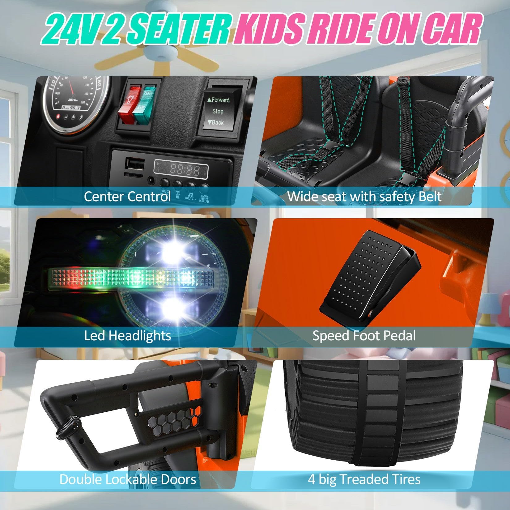 24V Kids Ride-On Truck with Remote Control