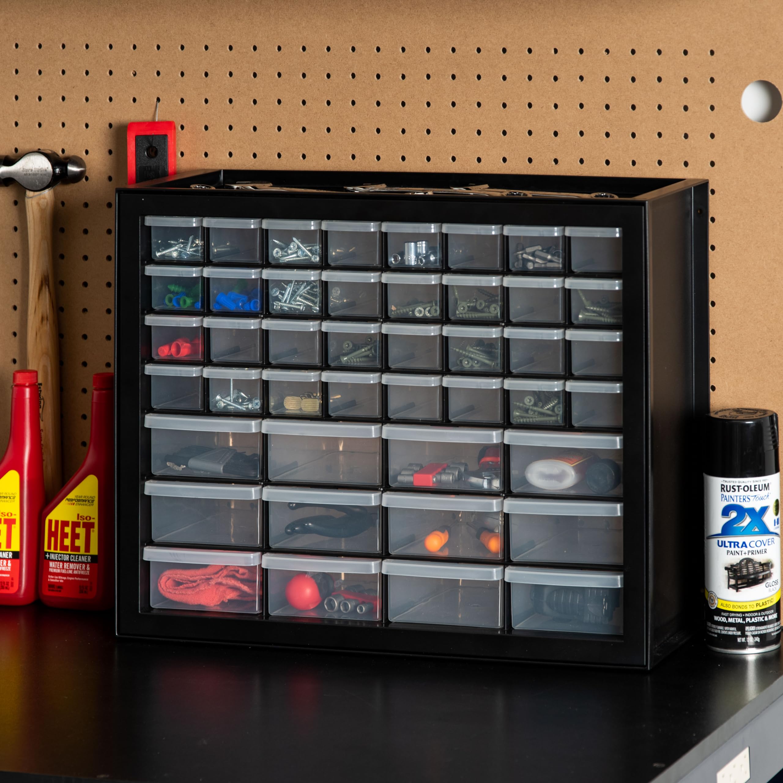 USA Screw Tool Organizer Small Parts Cabinet Chest, 44-Drawer Hardware Electronics