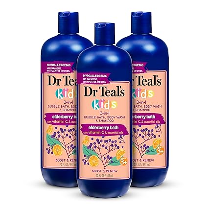 Kids 3-in-1 Sleep Bath: Bubble Bath, Body Wash & Shampoo