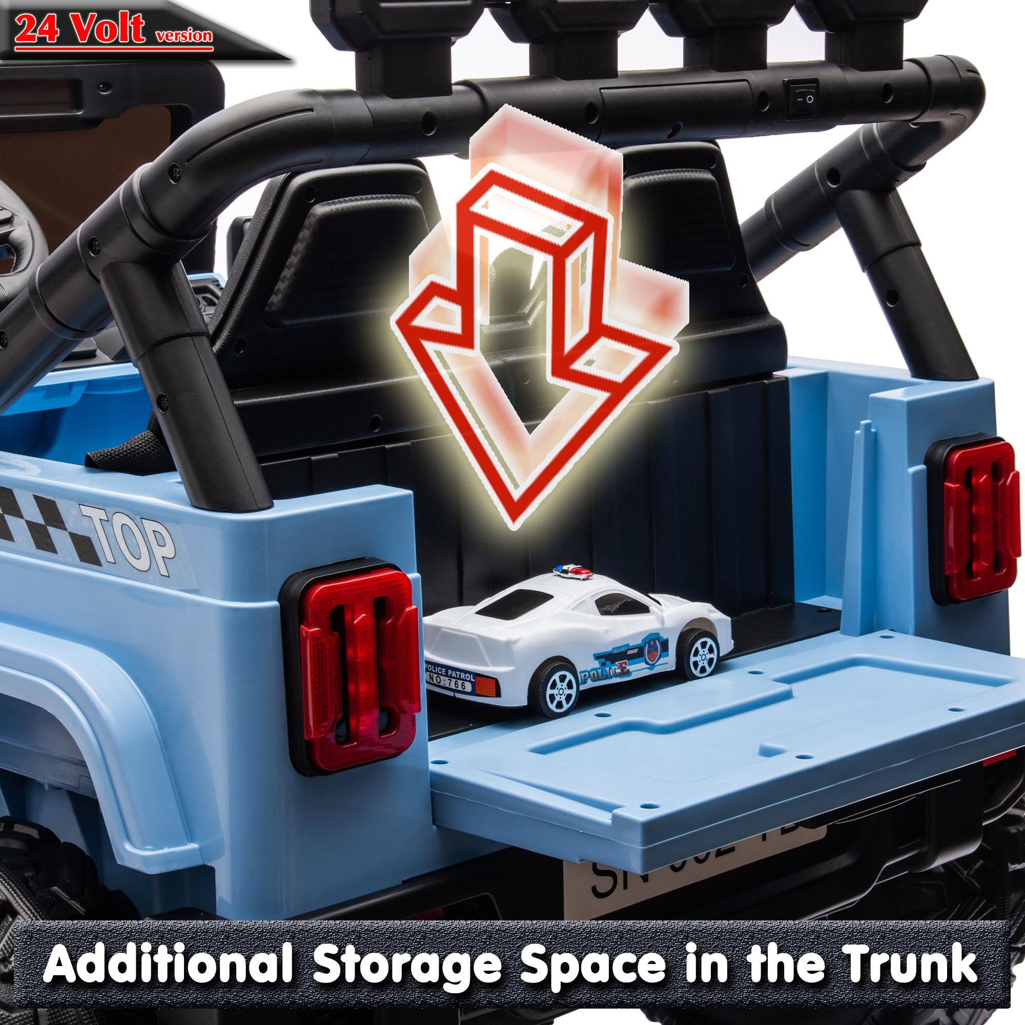 24V 2-Seater Electric Ride-On Truck for Kids